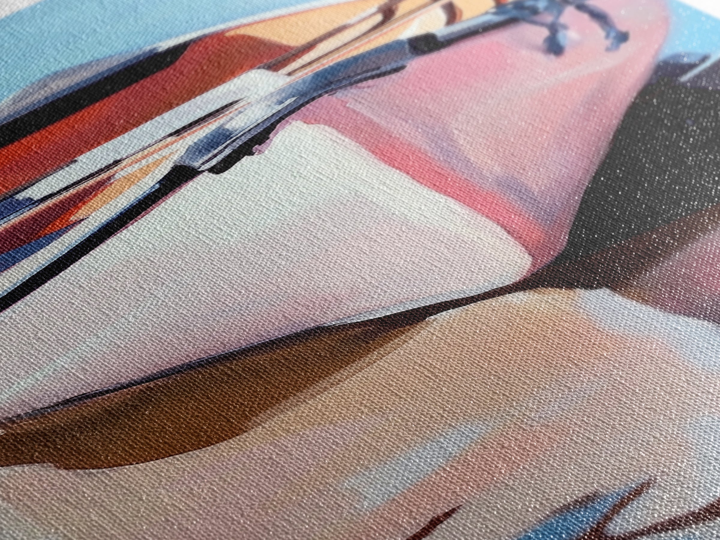 Rowboat Reflection, Lake House Art, Serene Waterscape Painting, Nautical Home Decor, Calm Blue Artwork, Canvas Print