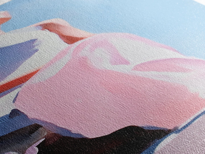 Elegant Woman, Soft Pastel Art, Feminine Portrait, Framed Canvas Print, Contemporary Aesthetic, Living Room Wall Art, Dreamy Abstrac