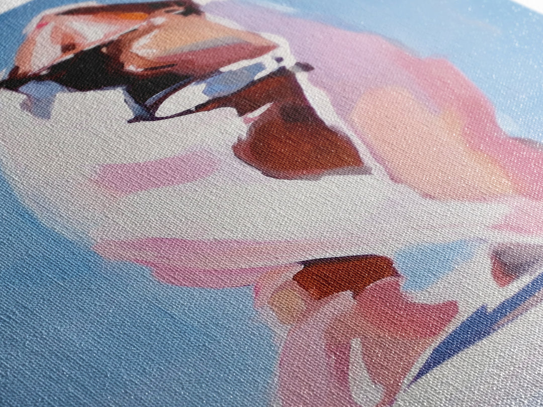 Abstract Mountain, Modern Landscape, Minimalist Nature Art, Bold Home Decor, Framed Canvas Print, Unique Wall Art, Contemporary Style