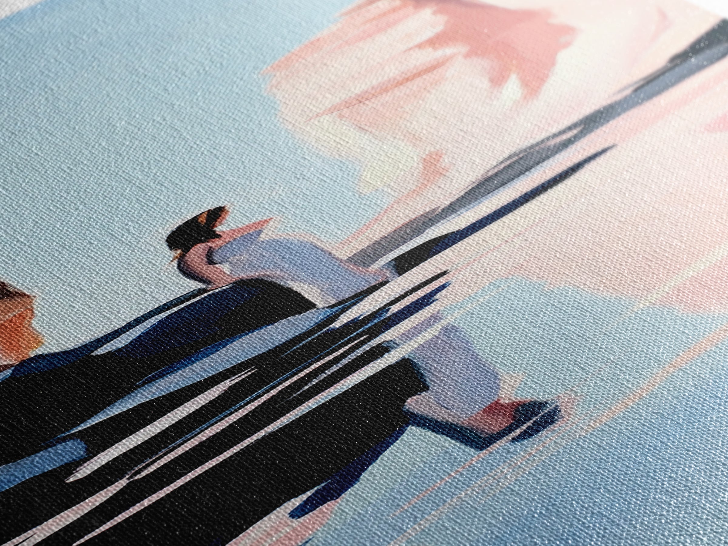 Desert Serenity, Soft Pastel Wall Art, Minimalist Landscape, Boho Art, Southwest Decor, Nature Painting, Living Room Canvas Print