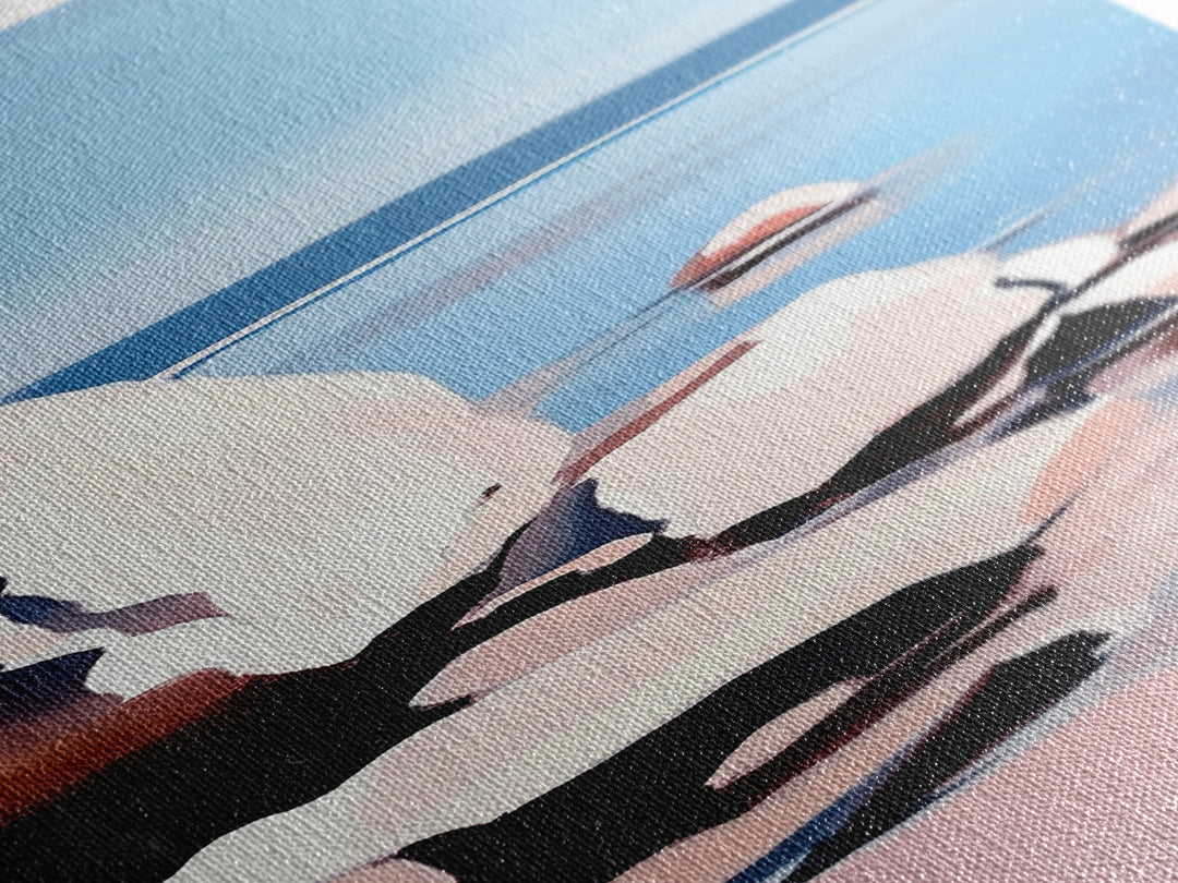 Rocky Shoreline, Minimalist Coastal Art, Nature Inspired Painting, Earthy Tones, Tranquil Beach Scene, Ocean View, Canvas Print