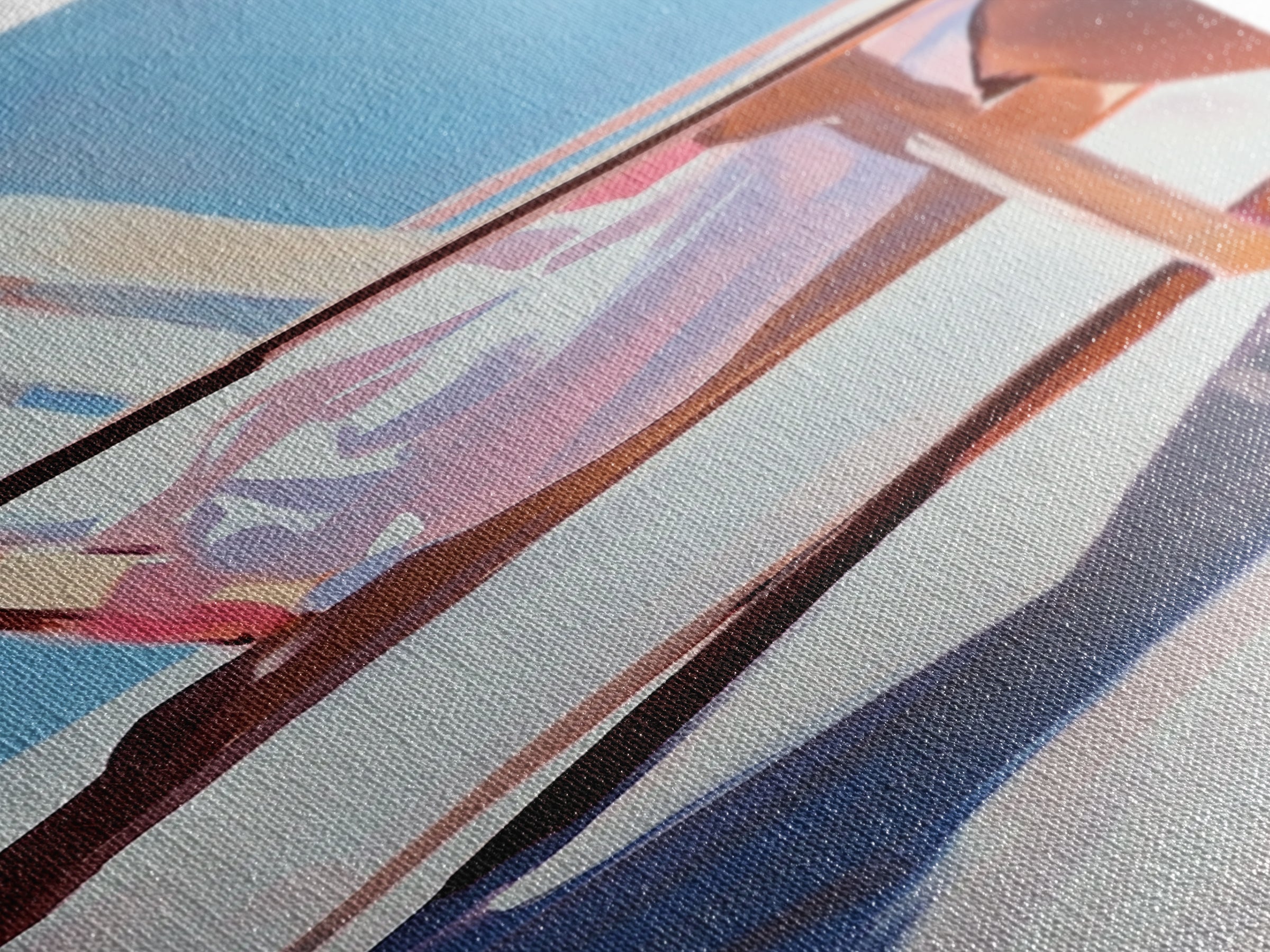 Beach Chair Relaxation, coastal art, summer vibes, minimalist beach painting, modern wall decor, living room art, framed canvas print