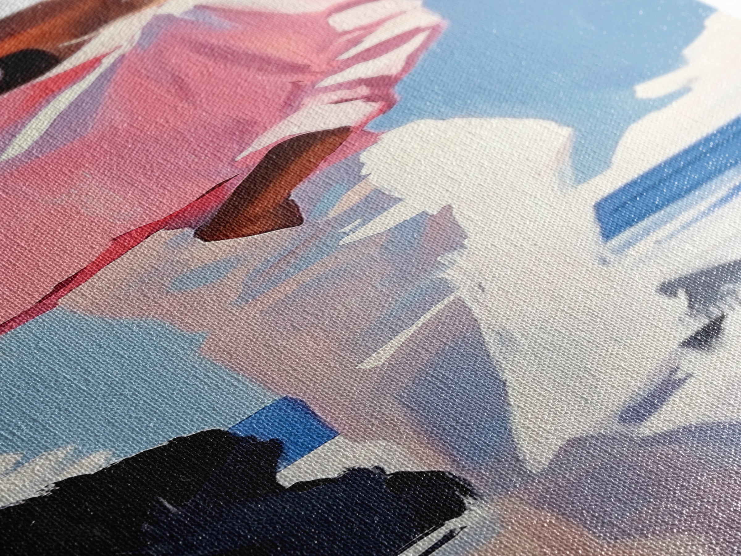 Coastal Breeze, Modern Boho, Soft Pastel Art, Framed Canvas Print, Bedroom Wall Decor, Feminine Aesthetic, Ocean Serenity