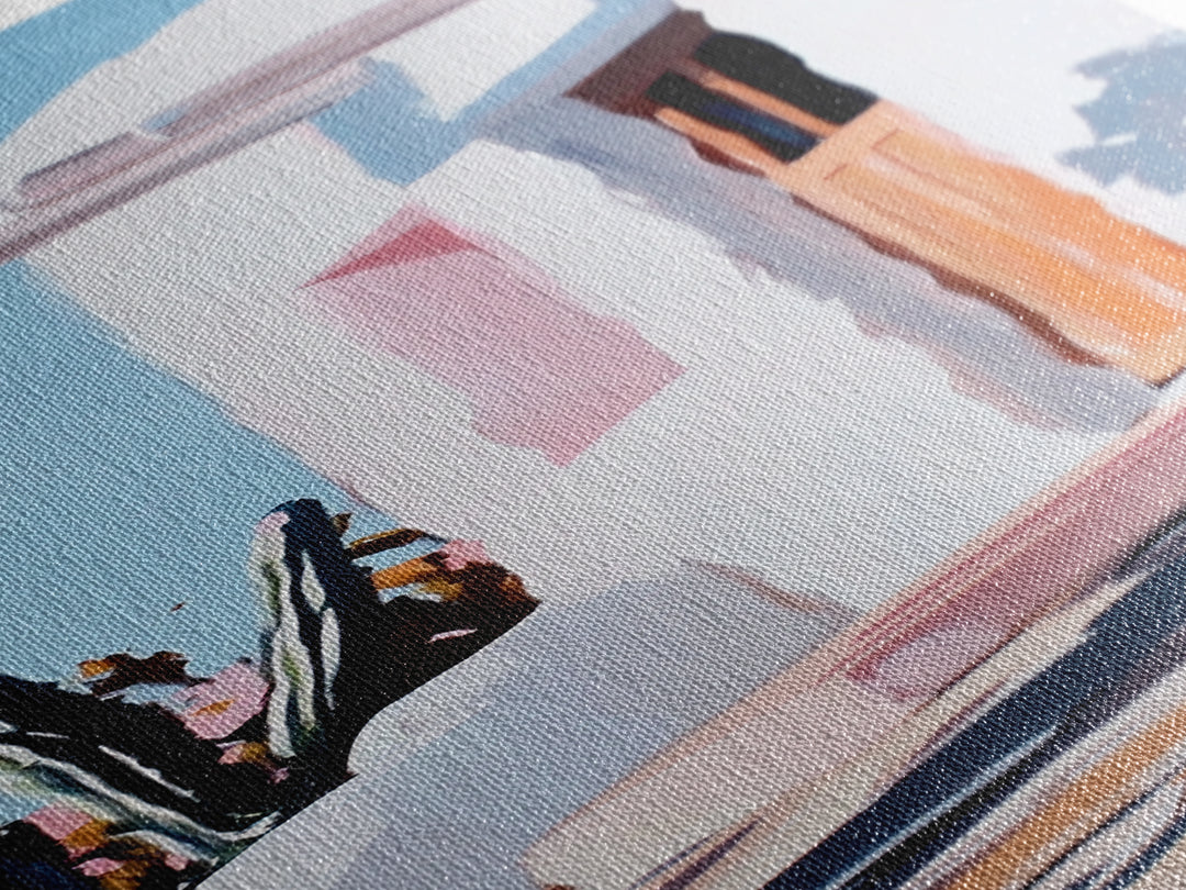 Desert Retreat, Southwestern Home, Boho Chic, Framed Canvas Print, Warm Earthy Tones, Living Room Wall Art, Spanish Style Decor