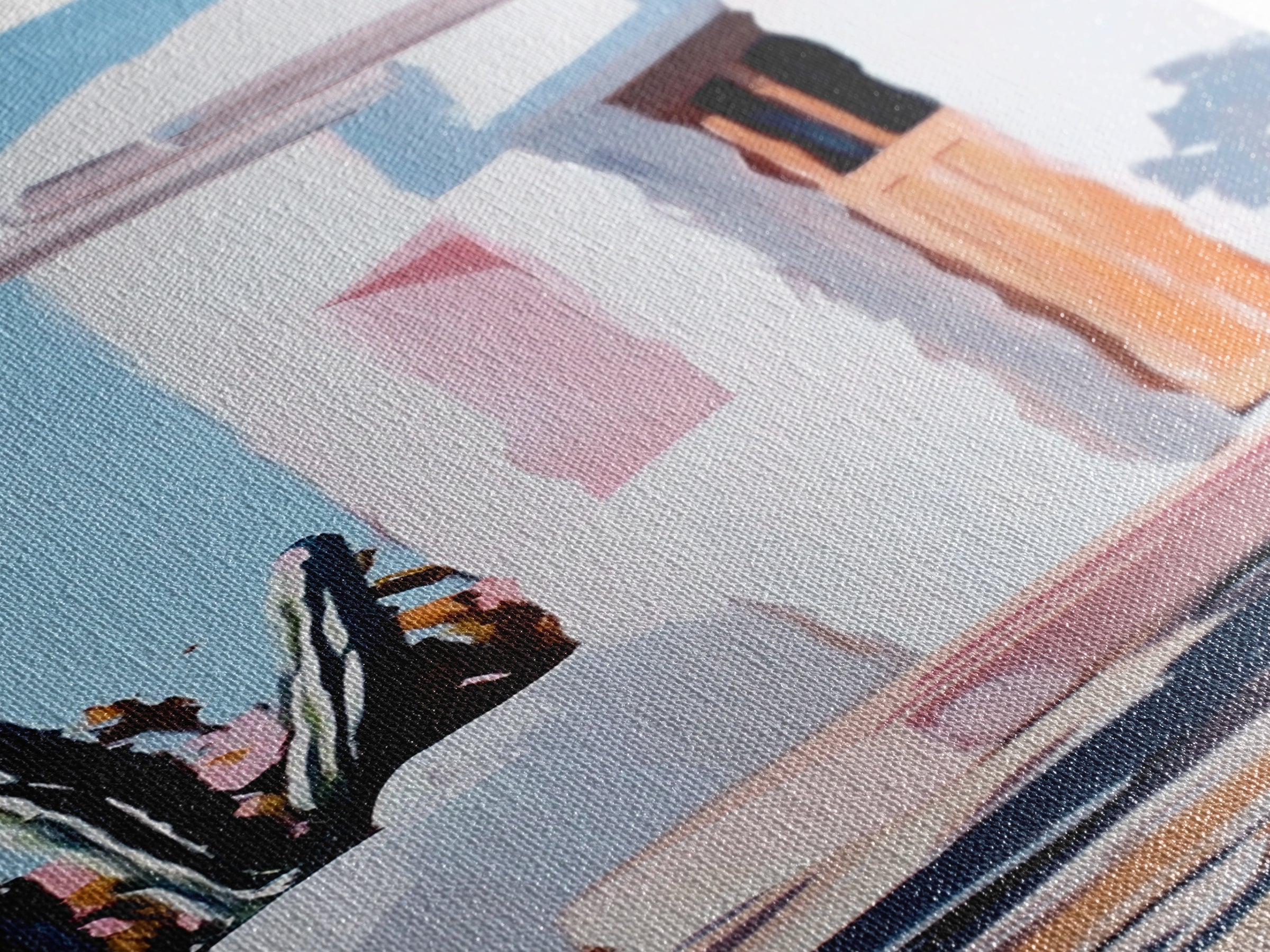 Desert Retreat, Southwestern Home, Boho Chic, Framed Canvas Print, Warm Earthy Tones, Living Room Wall Art, Spanish Style Decor