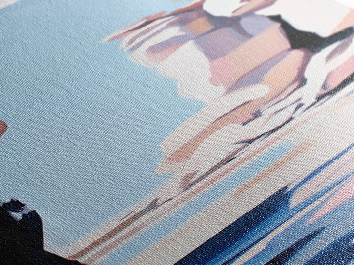 Rock Formations, Scenic Wall Art, Nature Canvas Print, Coastal Aesthetic, Modern Art, Earthy Tones, Landscape Painting, Zen Decor