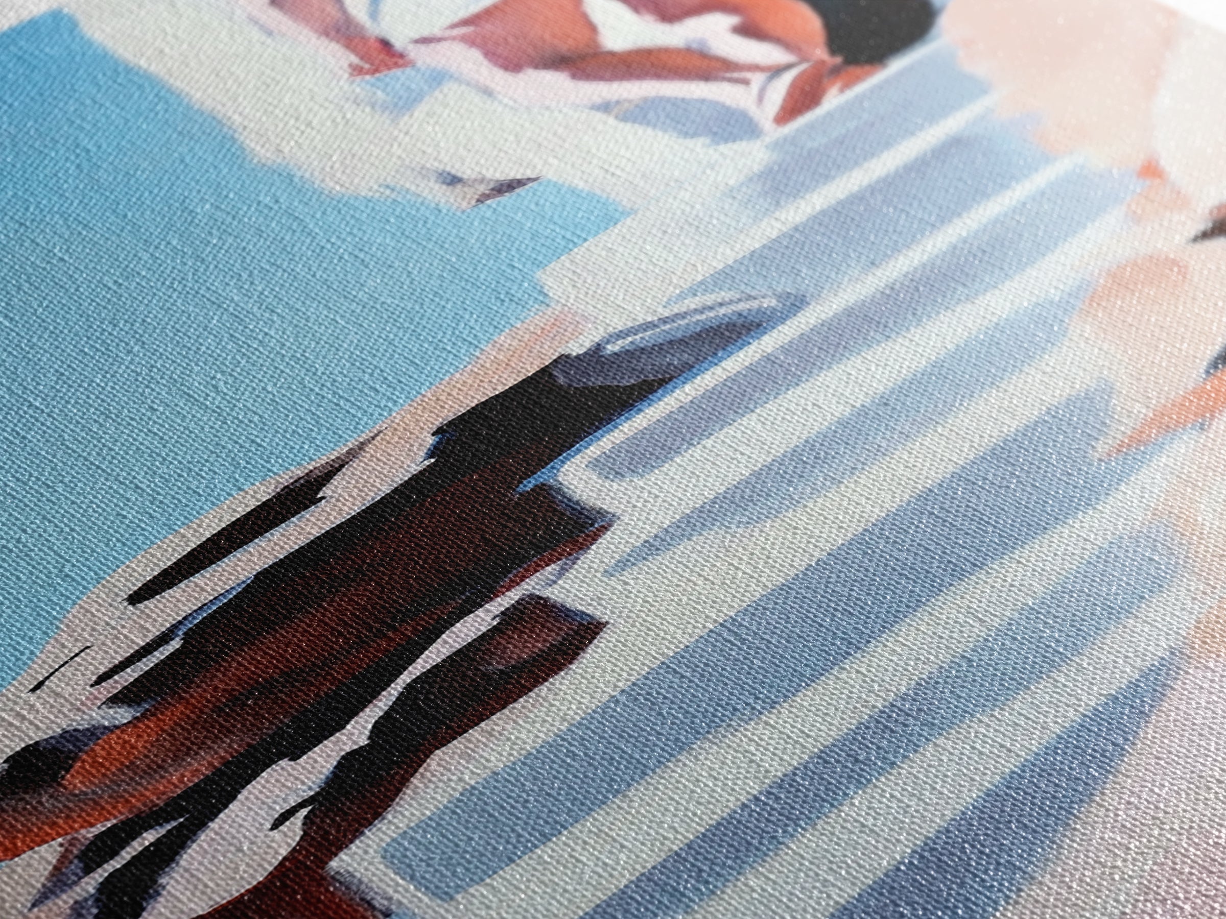 Cliffside Beauty, White Dress, Tranquil Escape, Canvas Print, Modern Wall Art, Boho Beach Decor, Bedroom Wall Art, Minimalist Coastal