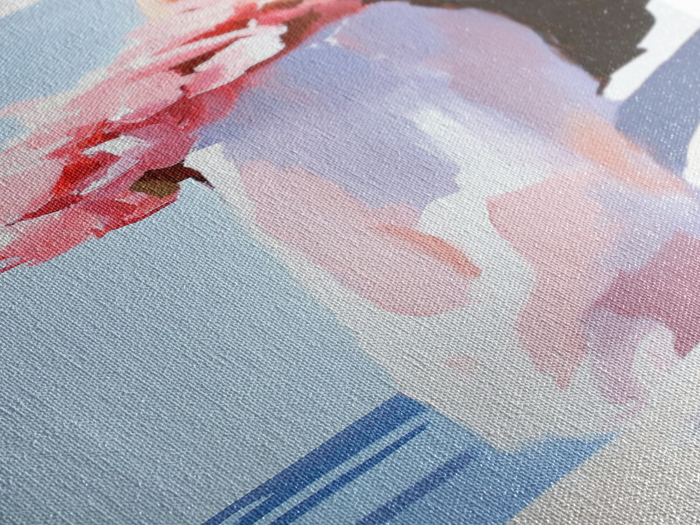 Blush Florals, Coastal Romance, Gentle Breeze, Framed Canvas Print, Feminine Wall Art, Boho Home Decor, Bedroom Art, Seaside Aesthetic