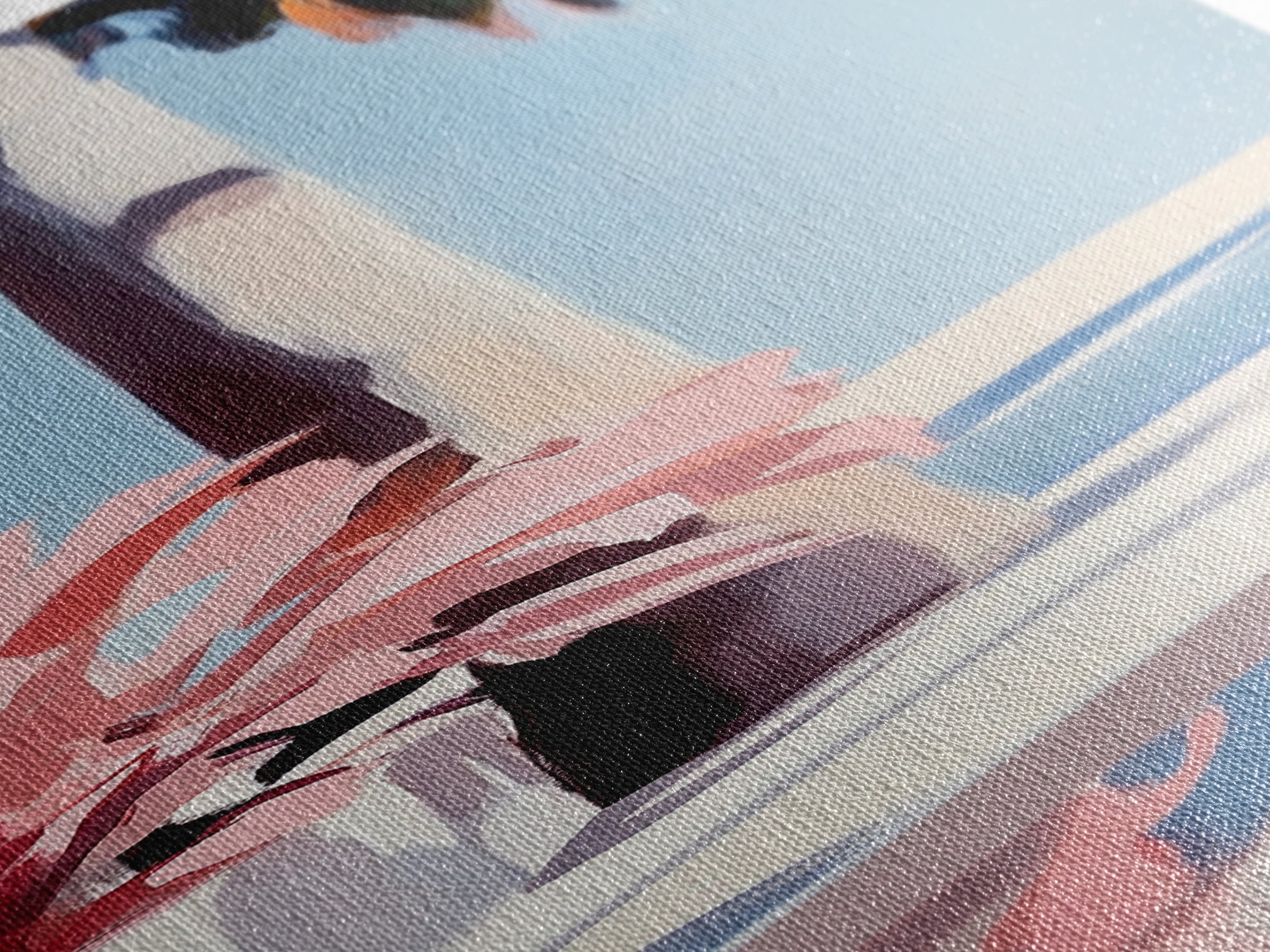 Coastal Palm Tree, Tropical Wall Art, Seaside Home Decor, Framed Canvas Print, Pastel Beach Aesthetic, Living Room Art, Summer Vibes