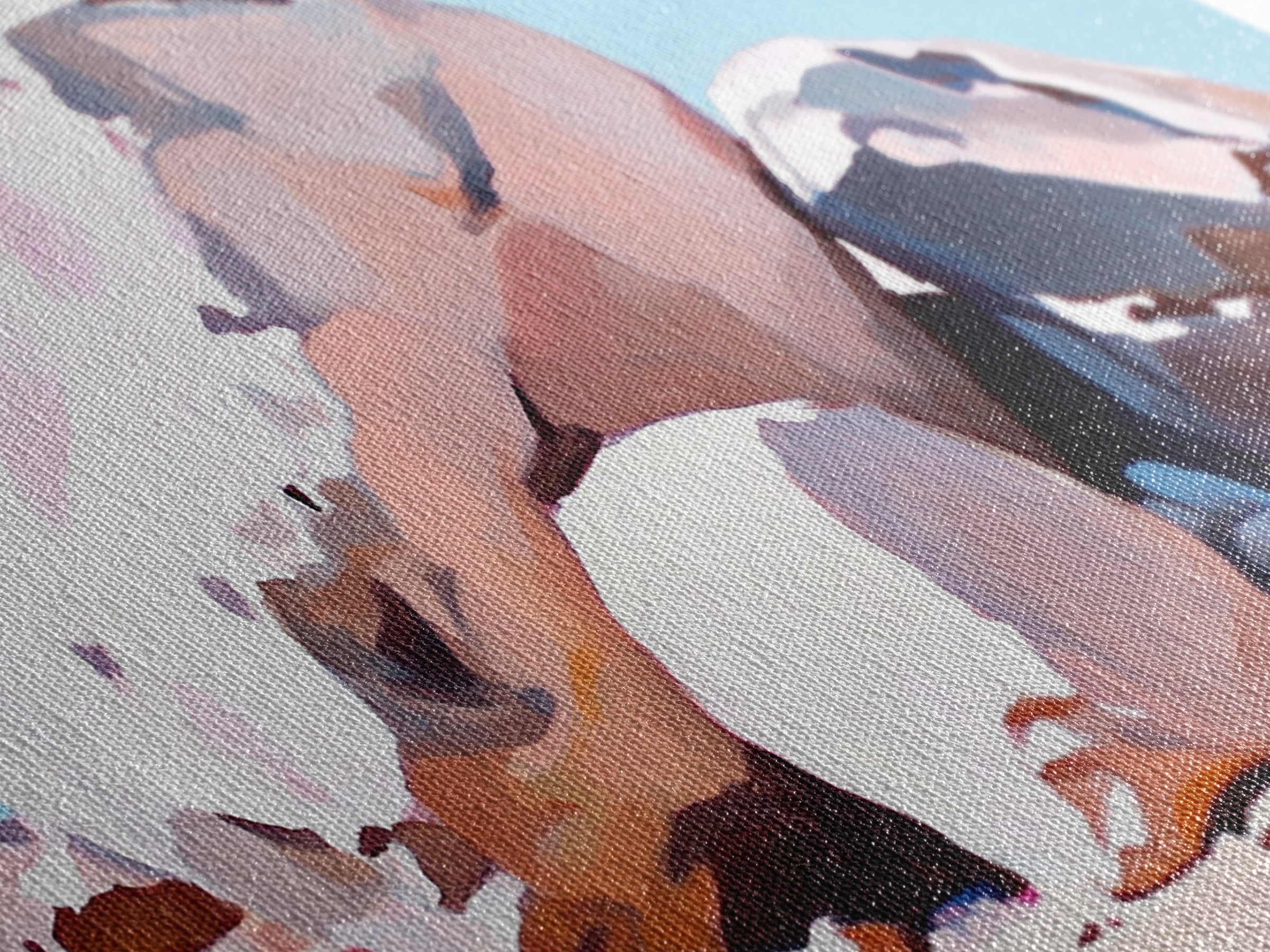 Rock Formations, Desert Landscape, Warm Neutrals, Canvas Print, Bohemian Wall Art, Modern Minimalist Decor, Earthy Tones, Bedroom Wall Art