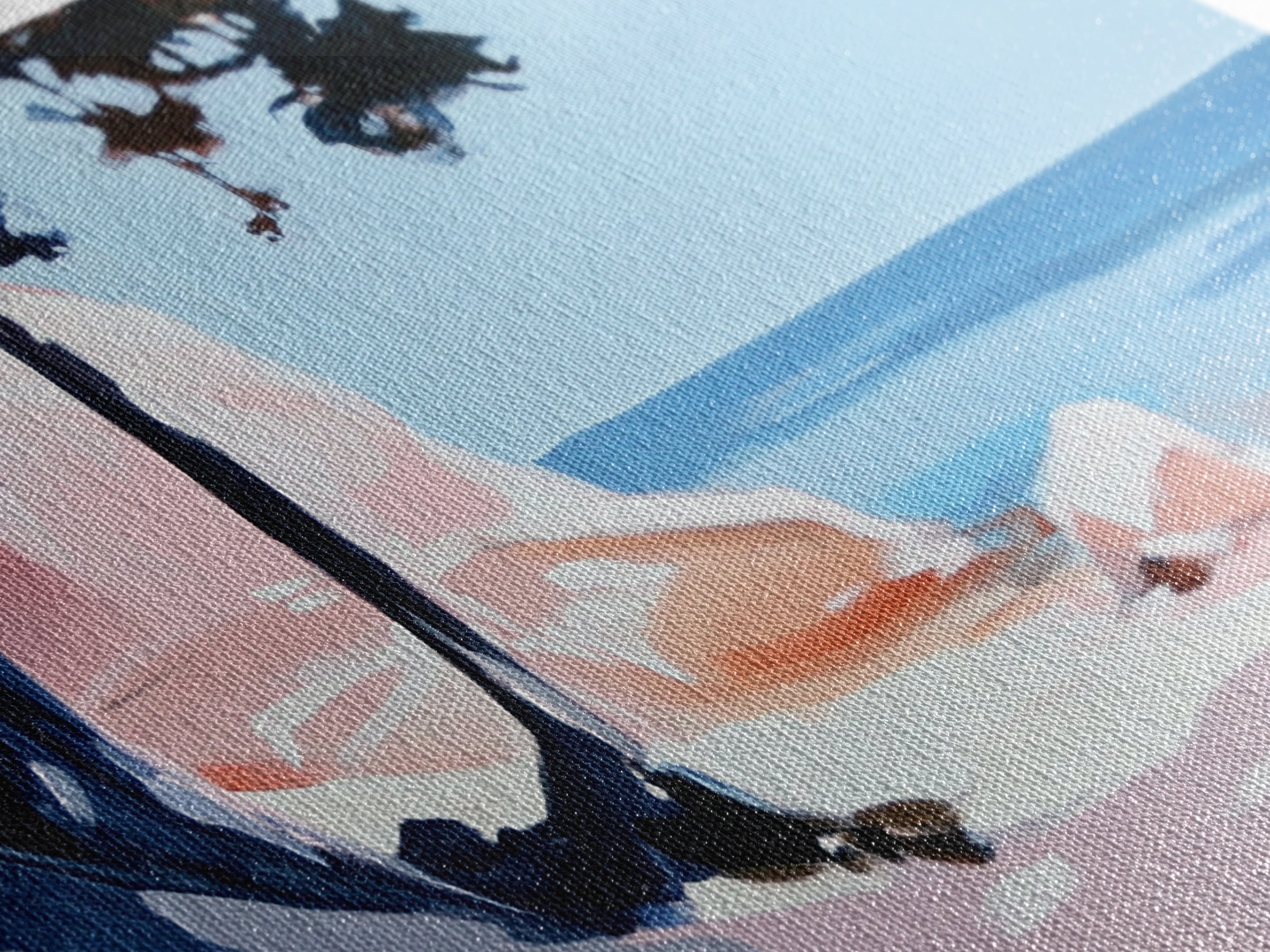 Beach Cliffs, Ocean Landscape, Coastal Art, Modern Wall Decor, Living Room Art, Framed Canvas Print, Minimalist Seascape, Pastel Artwork