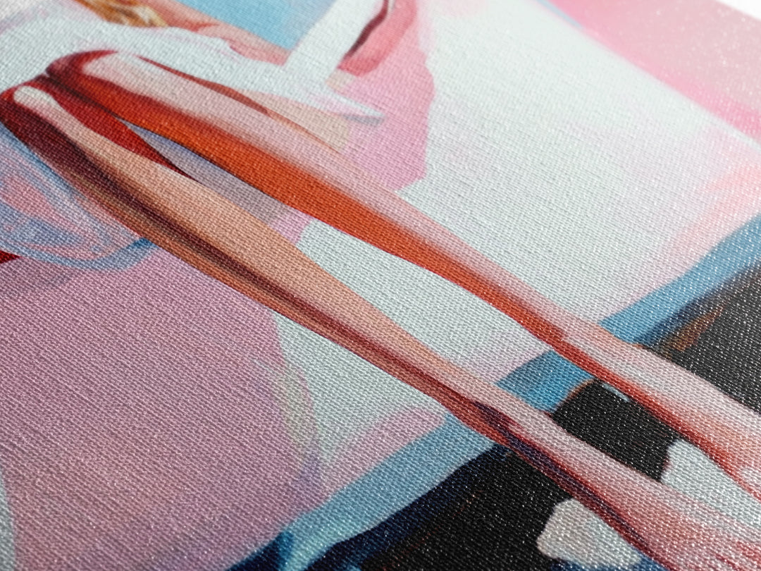 Barefoot on Boat, Coastal Lifestyle, Serene Beach Art, Nautical Aesthetic, Minimalist Wall Decor, Pastel Home Art, Canvas Print