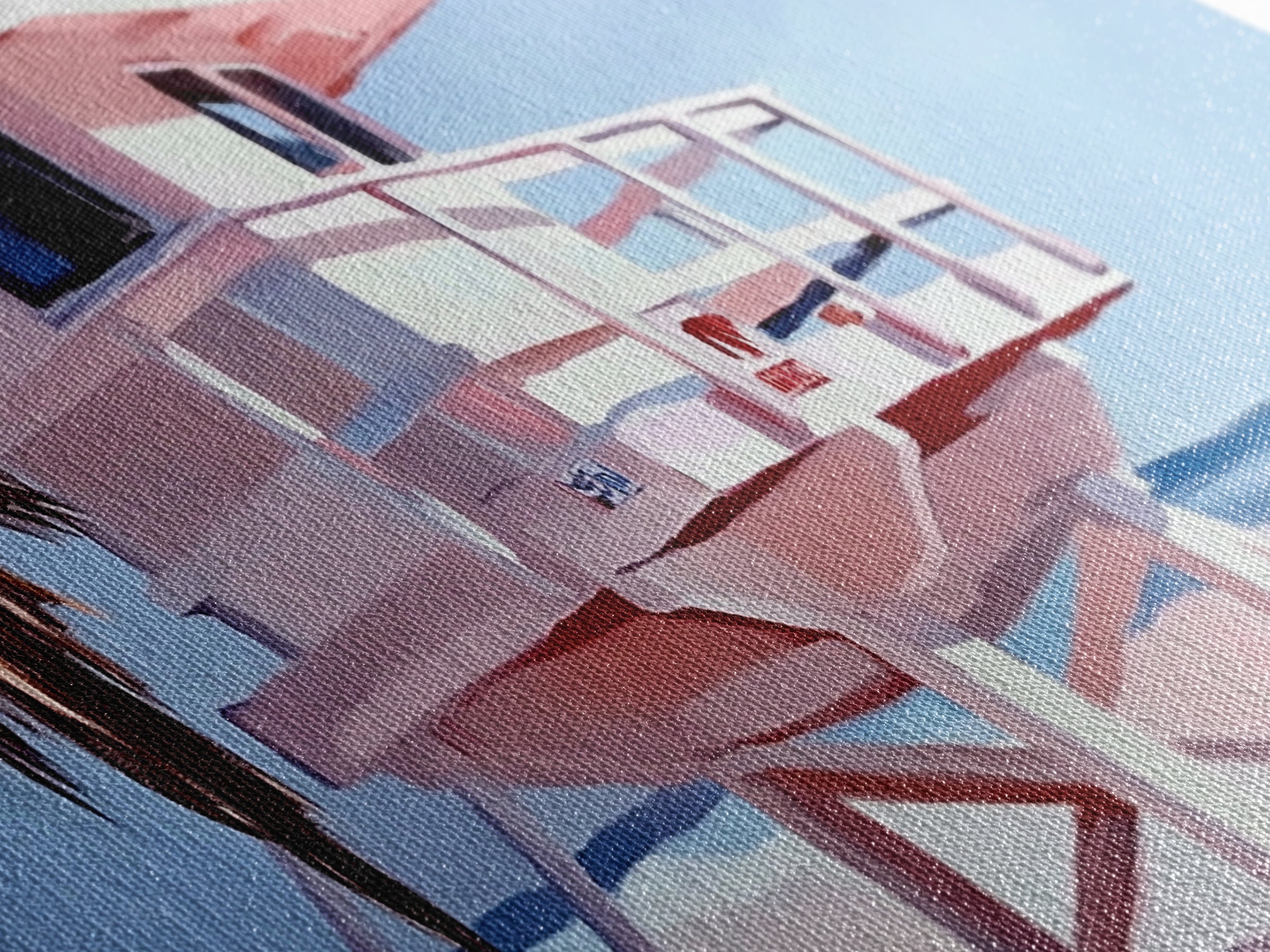 Beach Lifeguard Tower, Coastal Wall Art, Minimalist Beach Print, Boho Coastal Decor, Summer Beach House, Living Room Canvas Print