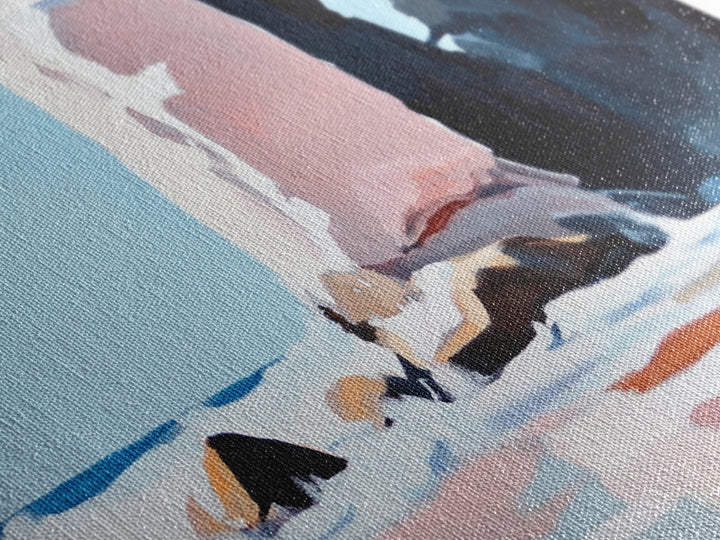 Coastal Rock, Seascape Art, Framed Canvas Print, Minimalist Beach Decor, Modern Wall Art, Ocean Landscape, Large Wall Art, Living Room