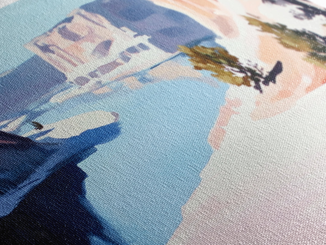 Desert River, Southwest Landscape, Canvas Print, Boho Wall Art, Nature Painting, Earthy Home Decor, Western Art, Office Wall Art