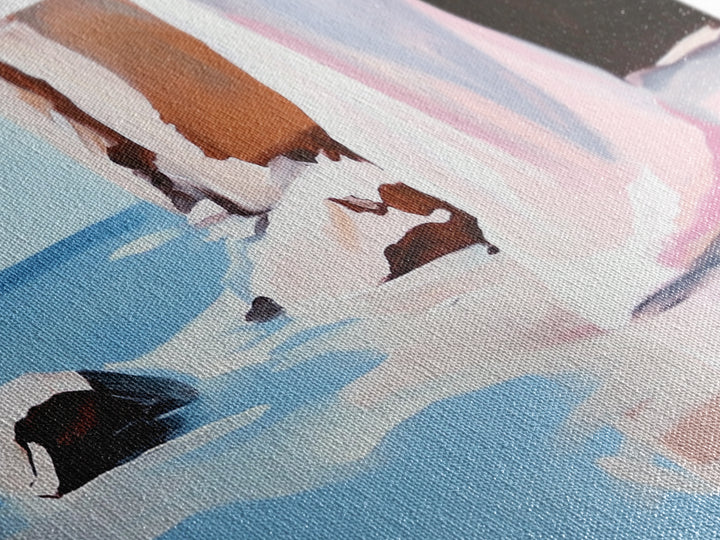 Clifftop View, Ocean Landscape, Canvas Print, Coastal Wall Art, Bohemian Home Decor, Seaside Artwork, Large Wall Art, Living Room