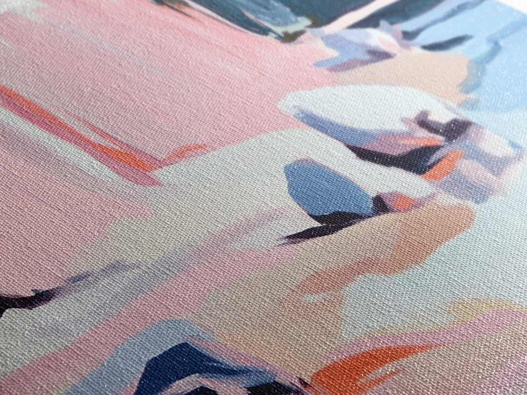 Rocky Beach, Nature Scene, Framed Canvas Print, Minimalist Seascape, Ocean Wall Art, Earthy Home Decor, Modern Coastal Art, Office