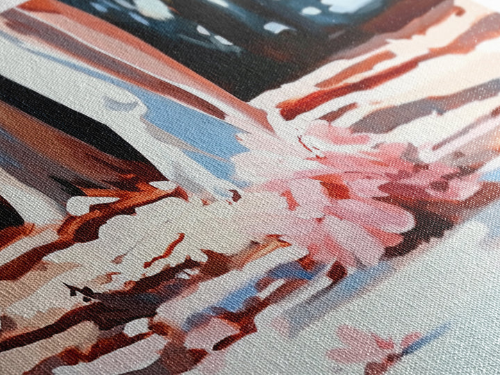 Blush Wedding, Romantic Art, Framed Canvas Print, Elegant Wall Decor, Feminine Painting, Modern Bedroom Art, Minimalist Aesthetic