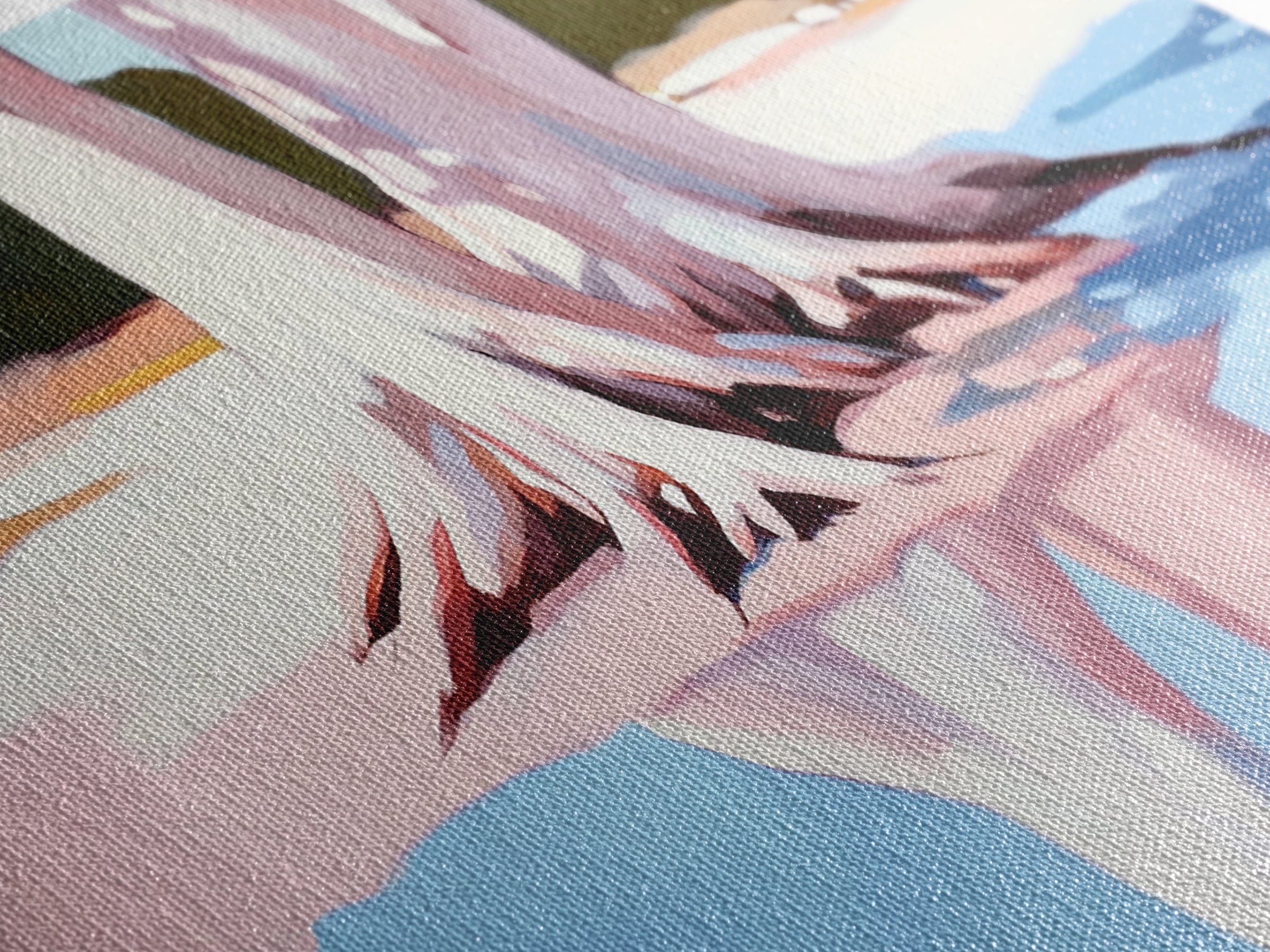 Cypress Reflection, Nature Art, Framed Canvas Print, Landscape Wall Decor, Modern Home Aesthetic, Boho Forest Painting