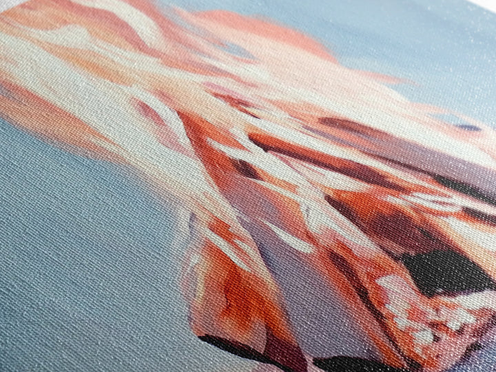 Bonfire, Evening Flames, Warm Wall Art, Fall Aesthetic, Cozy Cabin Decor, Minimalist Nature Art, Framed Canvas Print, Gift Idea