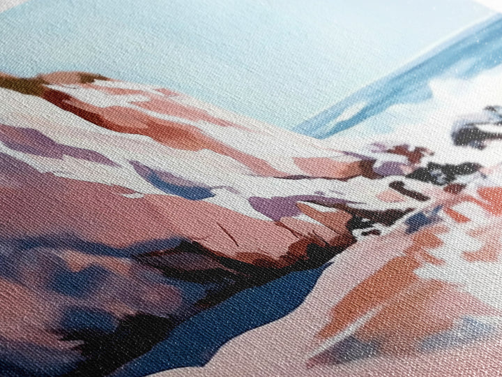 Coastal Cliffs, Ocean Waves, Beach Landscape, Wall Art, Canvas Print, Living Room Art, Modern Seascape, Blue Wall Decor, Nautical Art