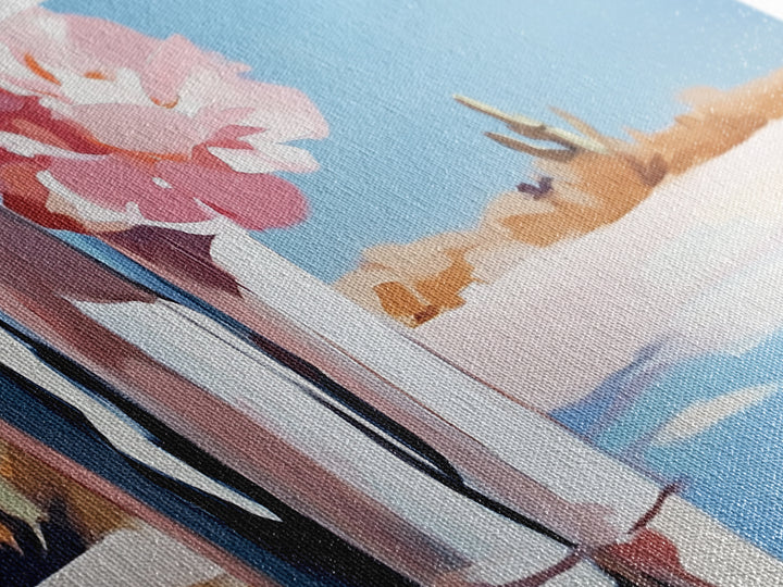 Cactus Blooms, Desert Flowers, Southwestern Serenity, Canvas Print, Floral Art, Pastel Tones, Nature Wall Art, Boho Decor, Minimalist Aesthetic