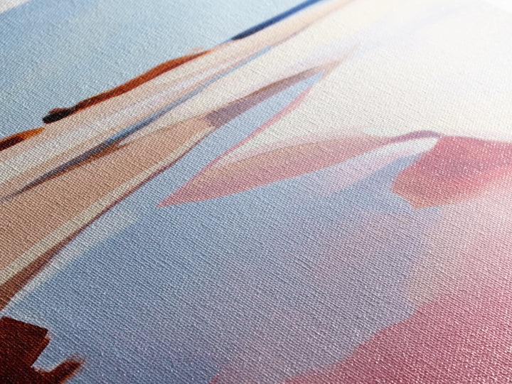 Beach Serenity, Coastal Art, Abstract Seascape, Modern Home Decor, Minimalist Ocean, Canvas Print, Living Room Wall Art, Beach House