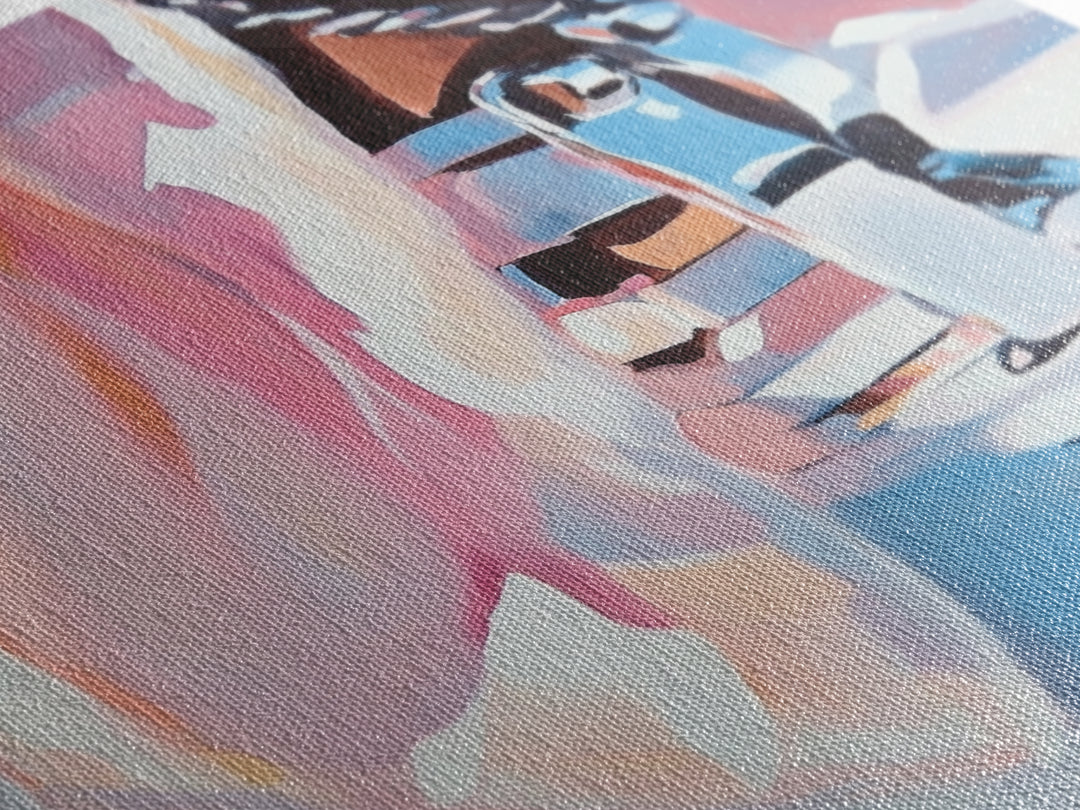 Chrome Boot, Fashion Illustration, Framed Canvas Print, Modern Wall Art, High Fashion Aesthetic, Bold Home Decor, Unique Statement Piece