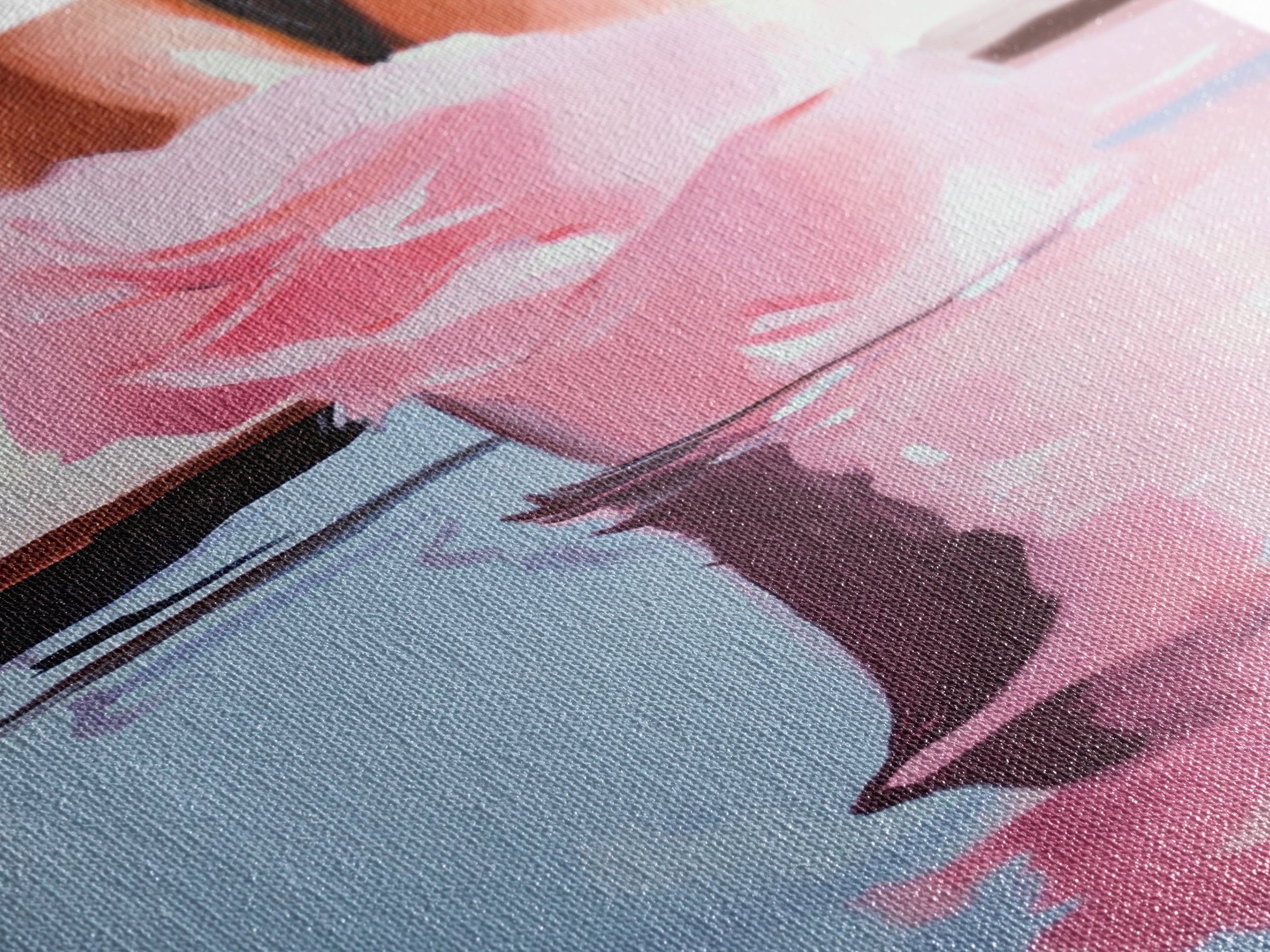 Romantic, Water, Reflection, Feminine, Framed Canvas Print, Elegant Minimalist Artwork, Soft Aesthetic Home Decor, Bedroom Wall Art, Fashion Art