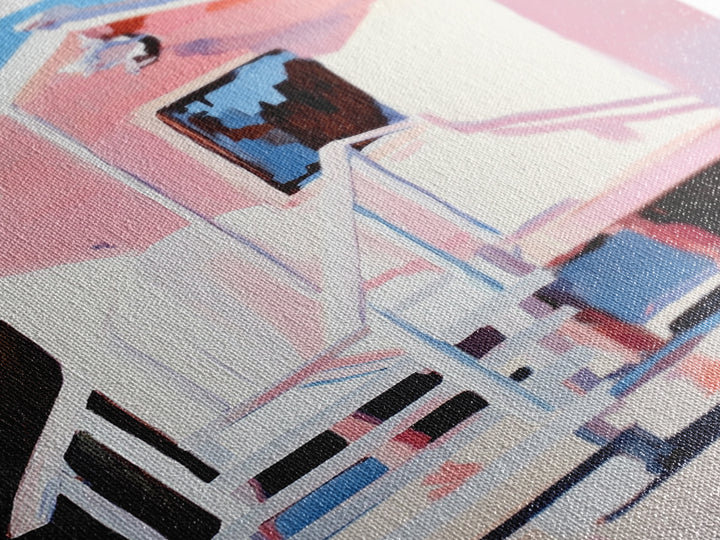 Cabin in Snow, Winter Scene, Cozy Home, Rustic Retreat, Framed Canvas Print, Nature Wall Art, Minimalist Aesthetic, Christmas Decor