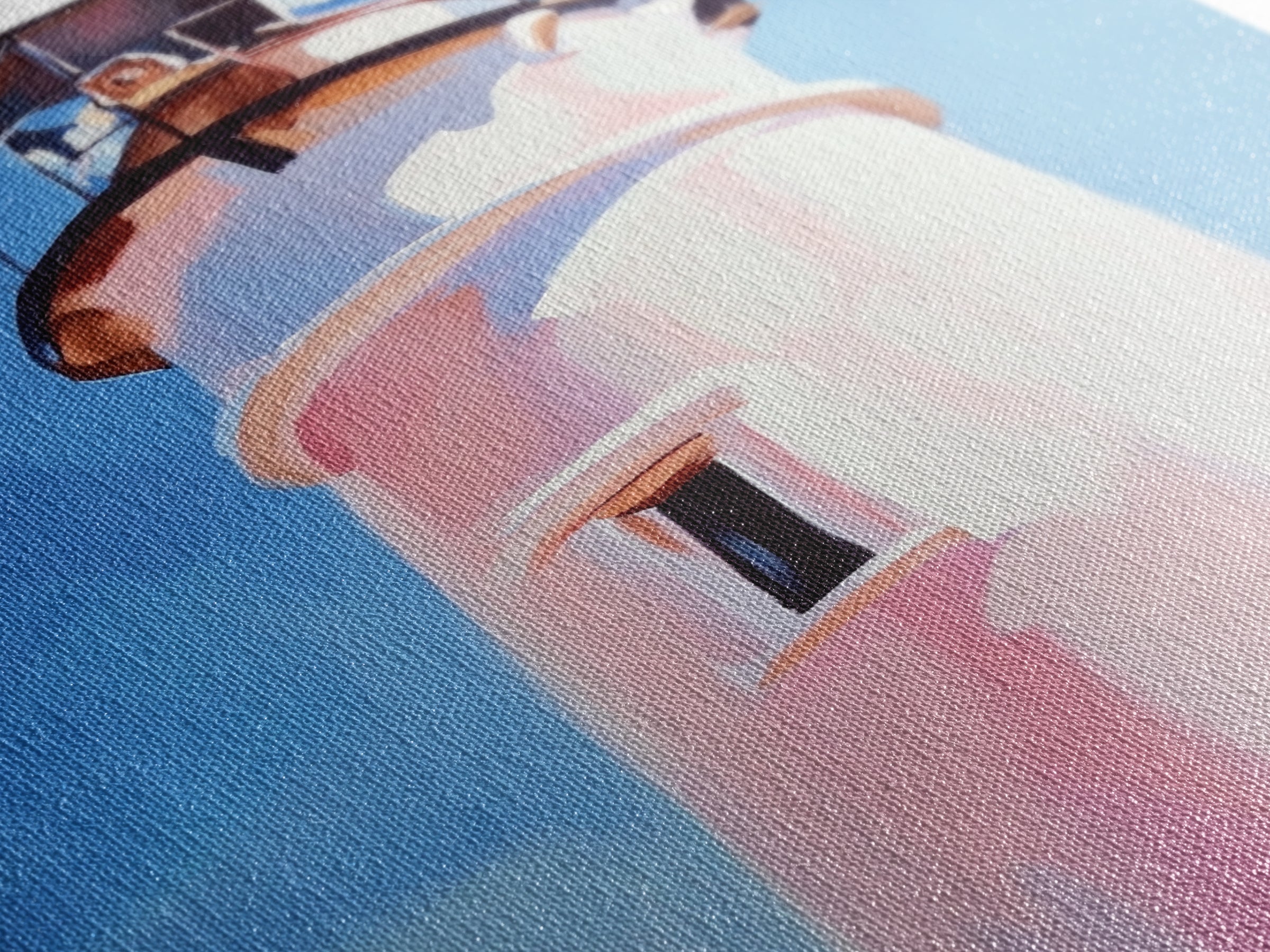 Coastal Lighthouse, Nautical Wall Art, Ocean Beach House, Framed Canvas Print, Minimalist Art, Living Room Wall Decor, Blue Sky