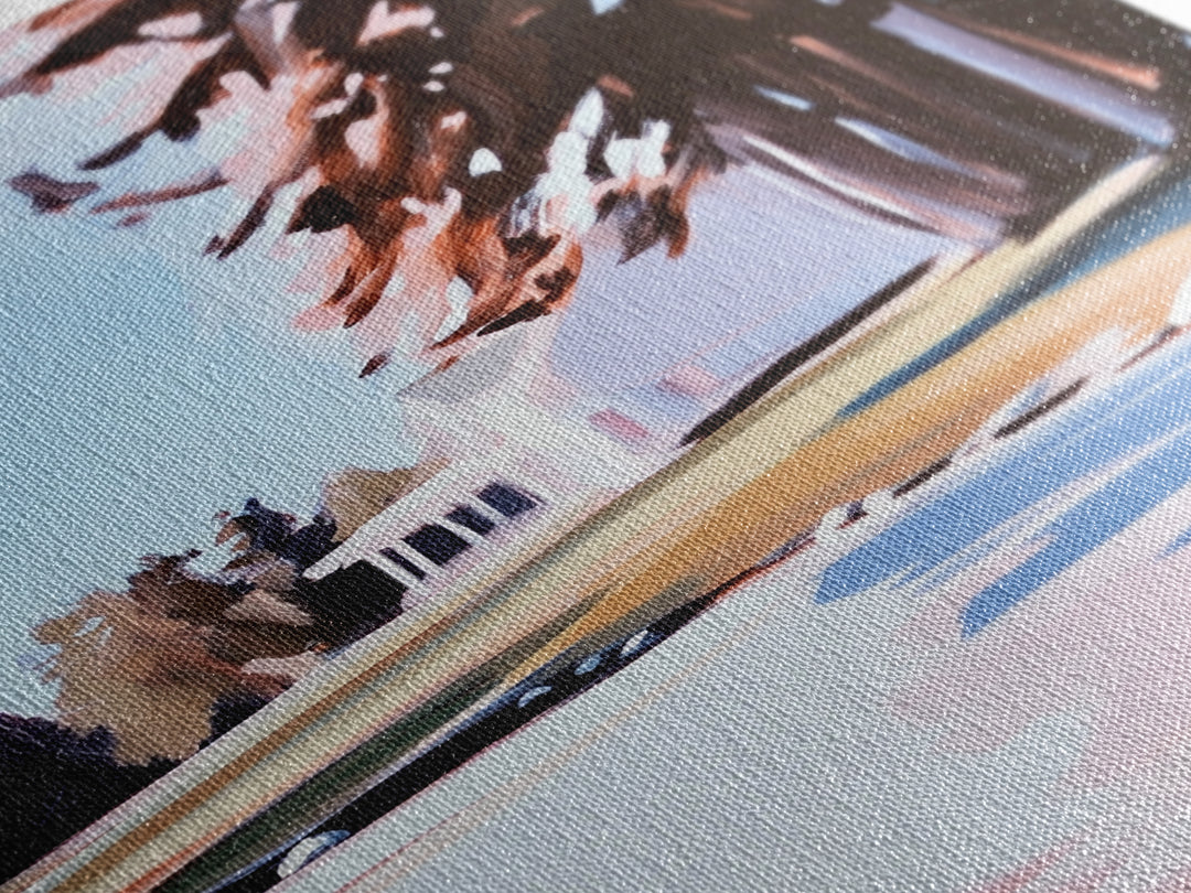 Autumn Tree, Tranquil Landscape Painting, Nature Retreat Art, Framed Canvas Print, Cozy Cabin Wall Decor, Fall Aesthetic