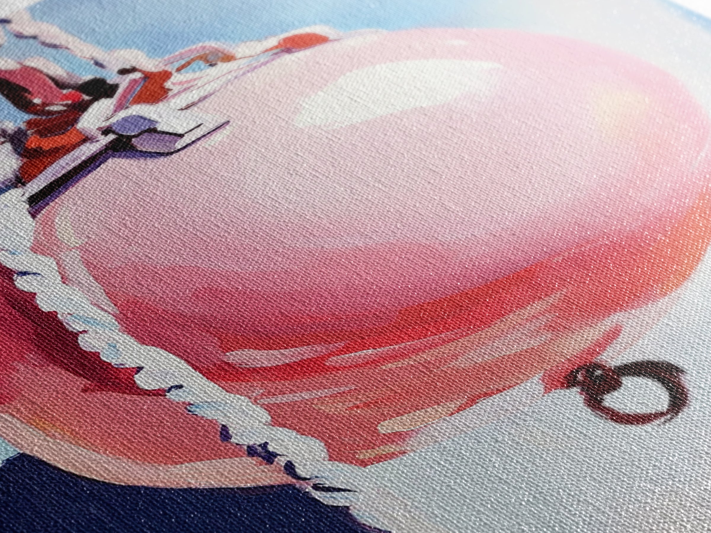 Coastal Buoy, Nautical Wall Art, Beach House Decor, Minimalist Art, Pastel Aesthetic, Ocean Theme, Framed Canvas Print, Modern Art