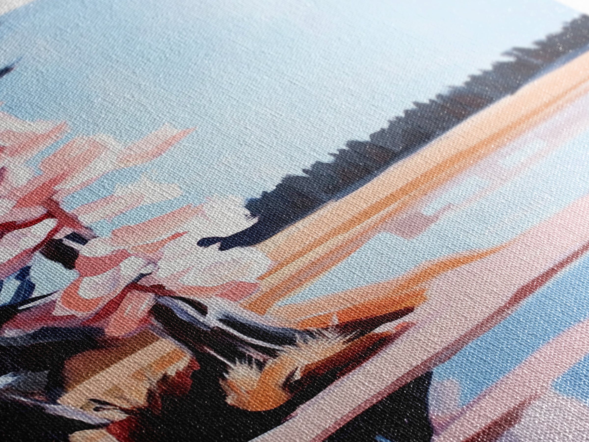 Autumn Lake, Reflection Art, Nature Print, Landscape Wall Art, Framed Canvas Print, Minimalist Decor, Forest Scene, Cabin Aesthetic