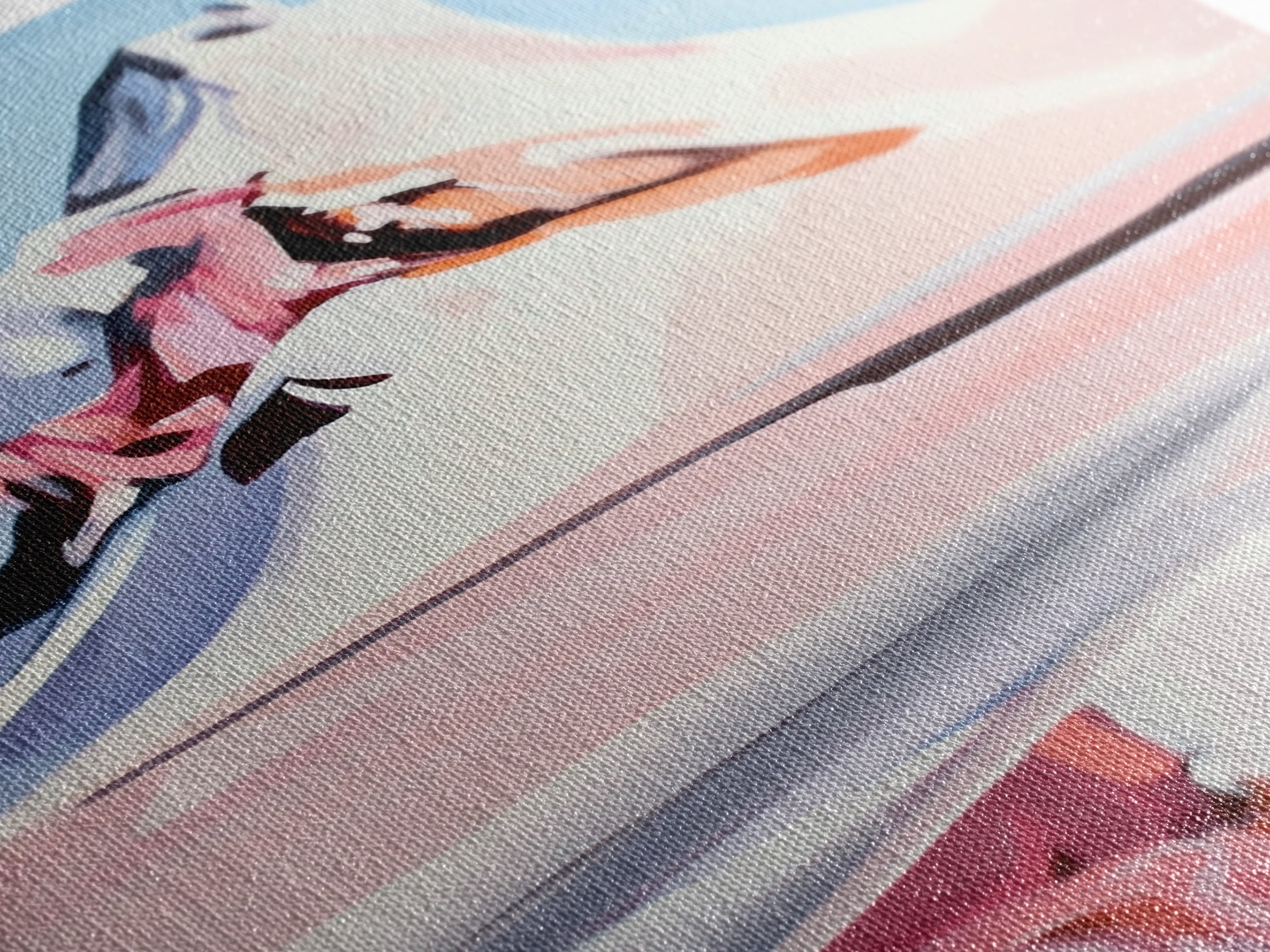 Cherry Blossom Painting, Pink Floral Art, Nature Wall Decor, Framed Canvas Print, Spring Aesthetic, Bedroom Wall Art, Romantic Floral