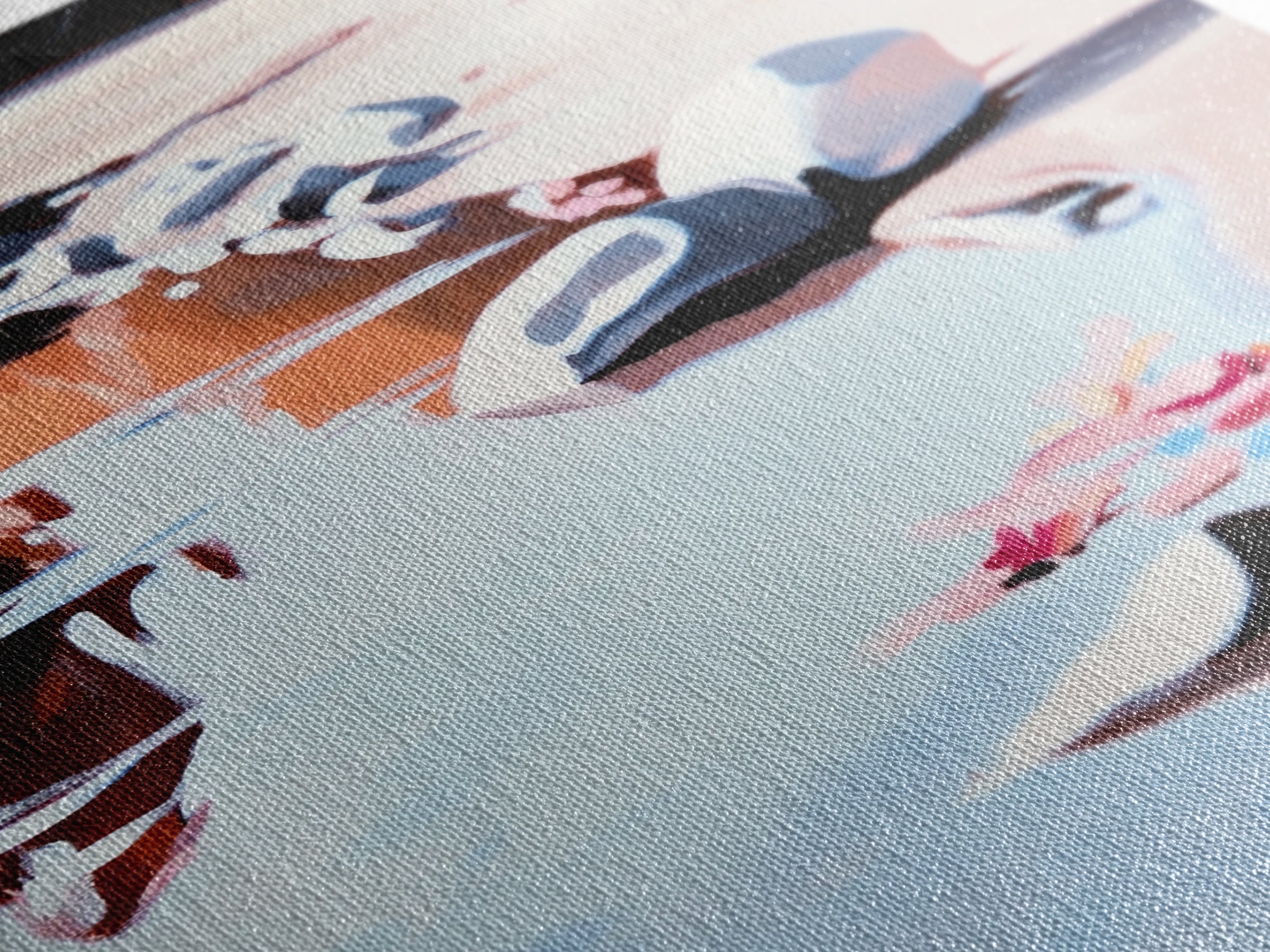 River Rock Art, Abstract Water Reflection, Serene Nature Print, Framed Canvas Print, Boho Landscape, Minimalist Decor, Living Room Art