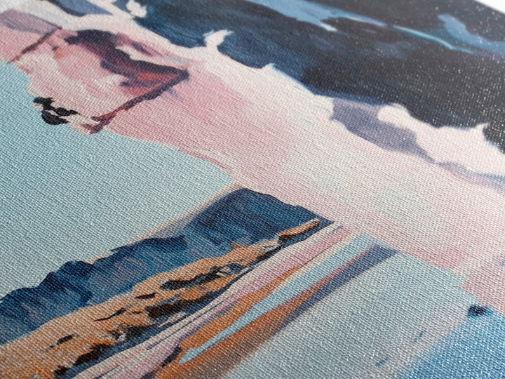 Canyon Cliff, Nature Print, Desert Landscape, Travel Wall Art, Framed Canvas Print, Boho Decor, Southwest Aesthetic, Modern Minimalism