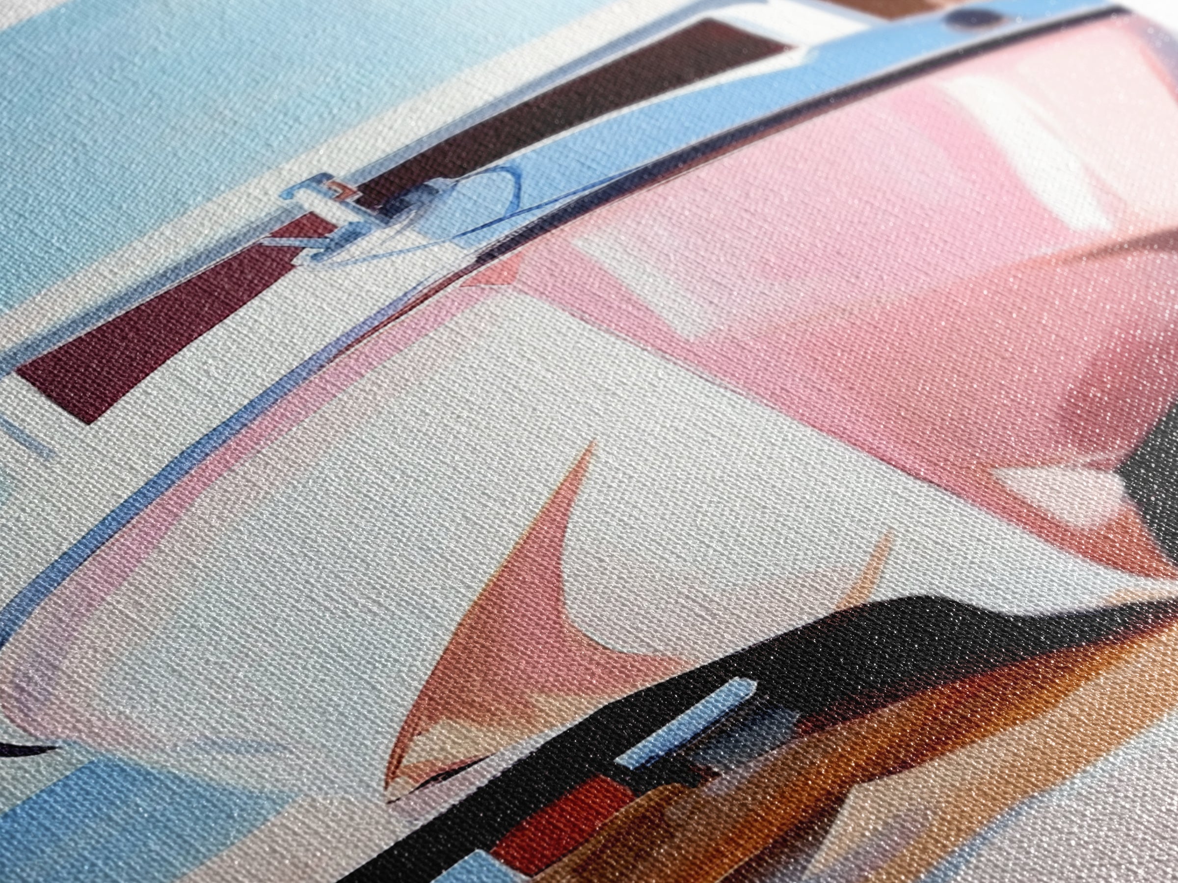 Boat Reflection, Coastal Decor, Nautical Art, Marina Print, Framed Canvas Print, Ocean Wall Art, Minimalist Seascape, Tranquil Artwork