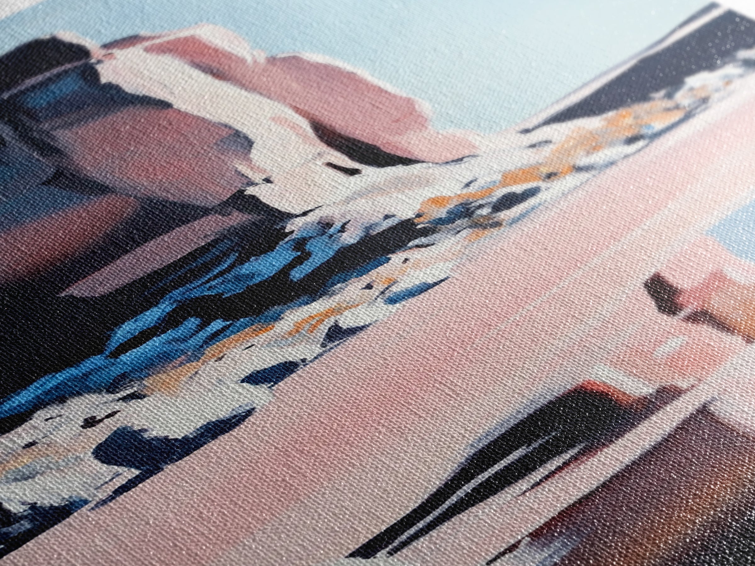 Canyon Reflection, Desert Landscape, Modern Southwest, Nature Wall Art, Framed Canvas Print, Earthy Tones, Office Decor, Boho Aesthetic