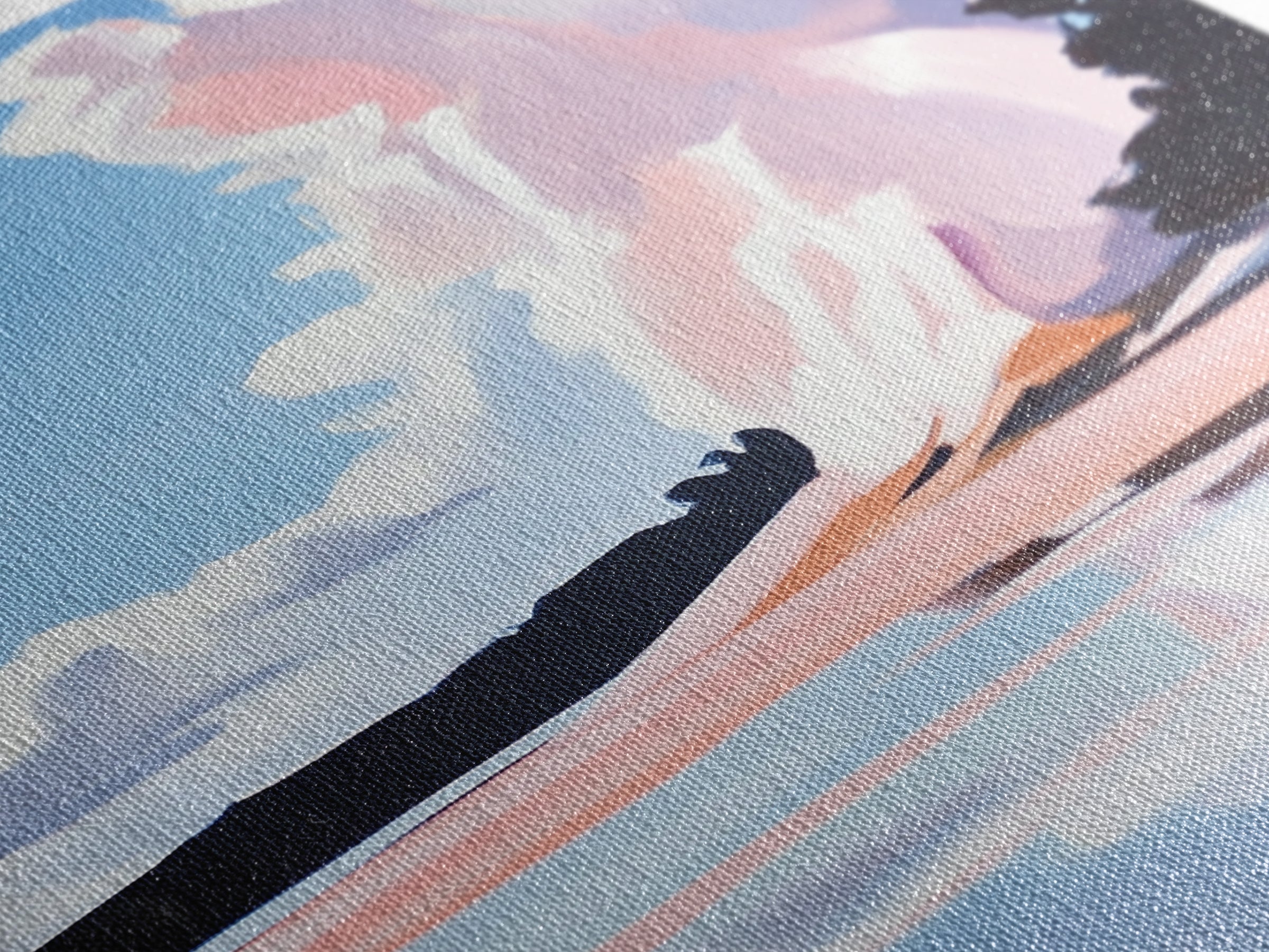 Cloud Reflection, Sky and Water Art, Dreamy Seascape Print, Framed Canvas Print, Serene Coastal Decor, Modern Nature Artwork