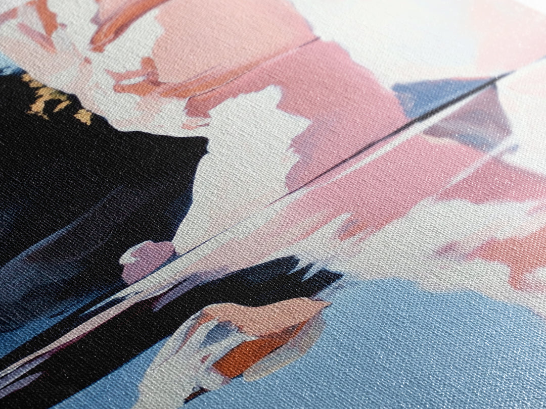 Canyon Reflection Art, Abstract Landscape Painting, Earthy Modern Decor,Nature Wall Print, Framed Canvas Print, Living Room Wall Art