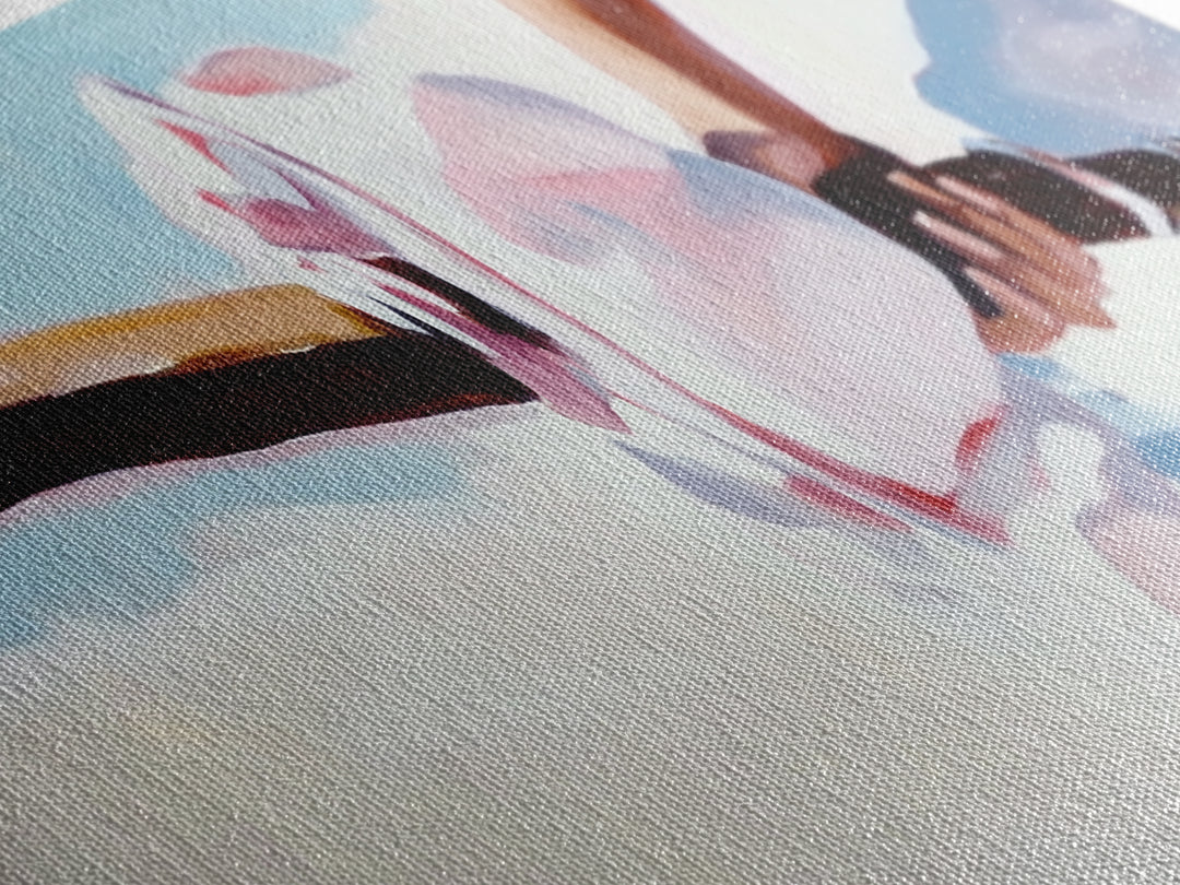 Coastal Serenity, Beach House Decor, Minimalist Ocean Art, Tranquil Seascape, Framed Canvas Print, Nautical Wall Art, Living Room Art