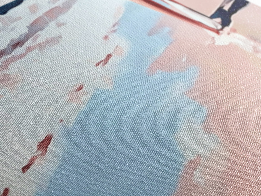 Coastal Walk, Beach, Ocean, Serenity, Framed Canvas Print, Coastal Wall Art, Nautical Decor, Living Room Wall Art, Minimalist Art