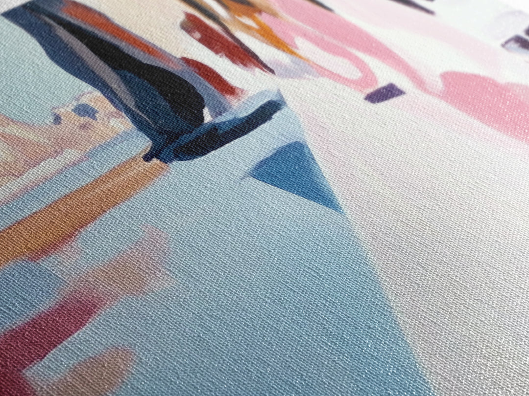 Desert Reflection, Minimalist Art, Modern Landscape, Neutral Tones, Framed Canvas Print, Boho Decor, Living Room Wall Art, Large Art