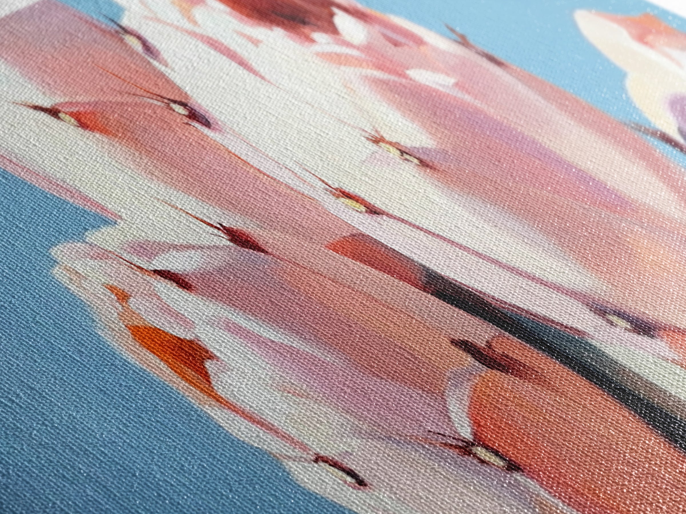 Cactus Flower Art, Desert Boho Decor, Minimalist Nature Painting, Southwest Framed Canvas Print, Rustic Wall Art, Earthy Home Aesthetic