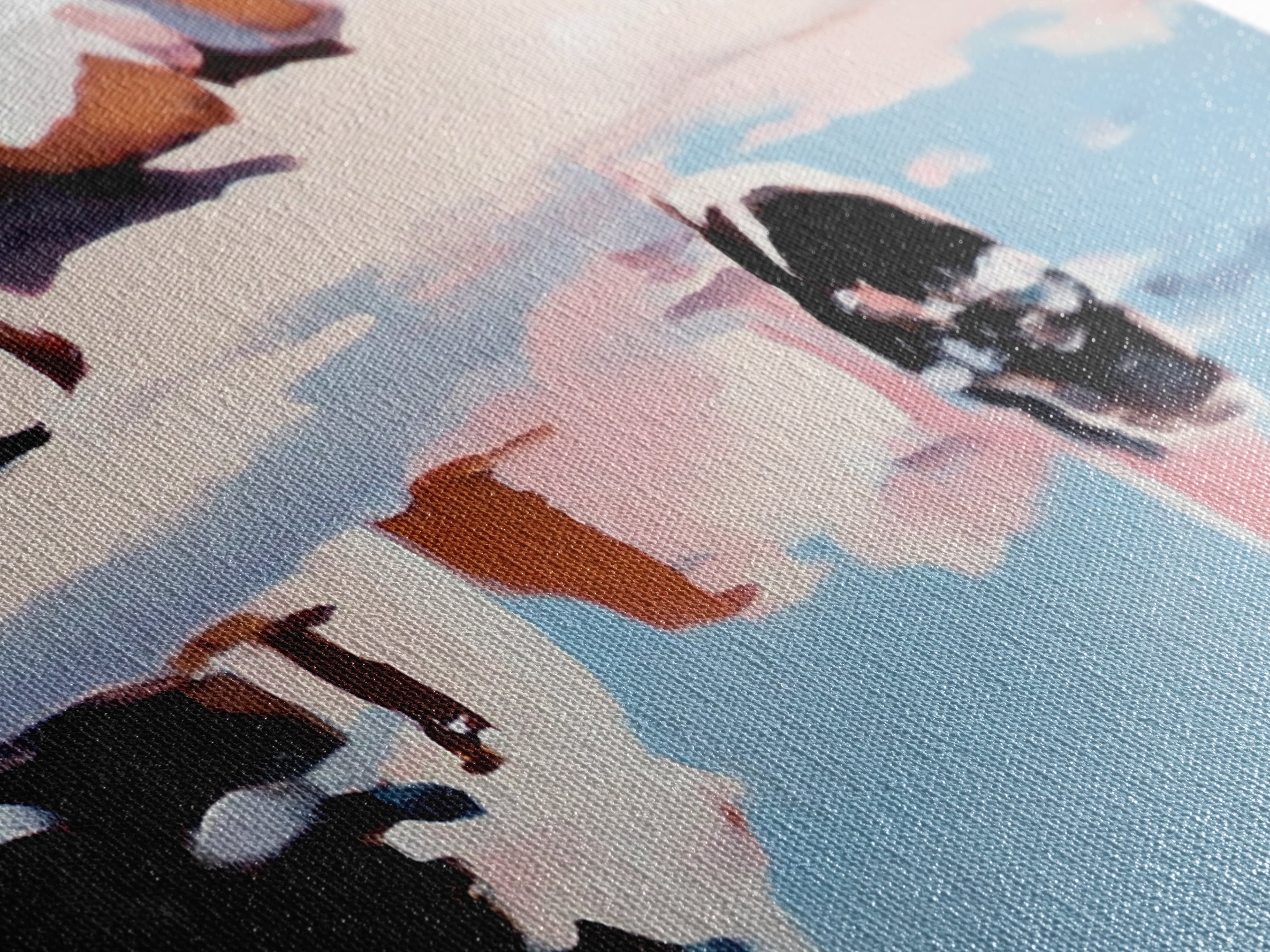 Rock Pool Reflection, Abstract Beach Art, Coastal Serenity, Soft Pastel Decor, Modern Minimalist Aesthetic, Canvas Print, Ocean Vibes