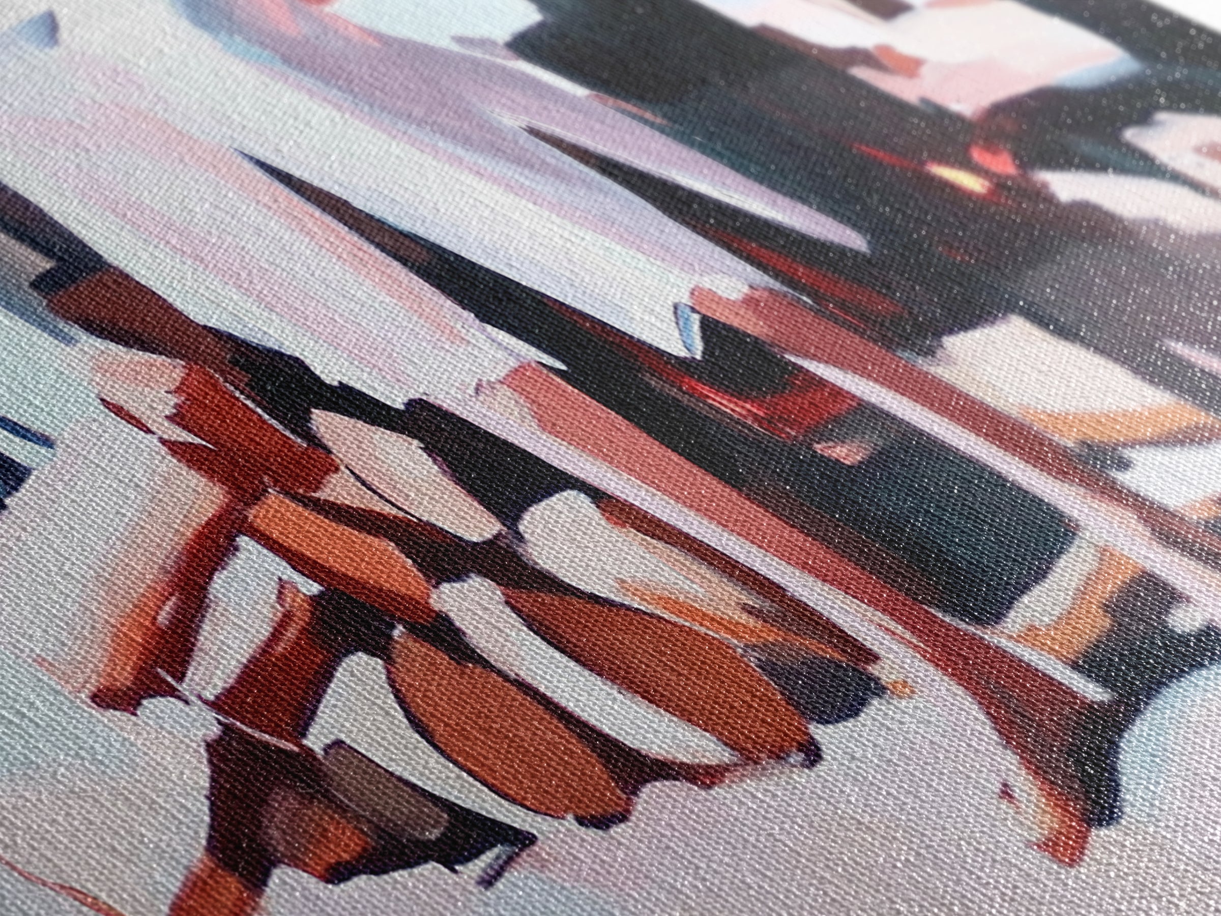 Beach Reflections, Ocean Shore, Summer Vibes, Framed Canvas Print, Coastal Wall Decor, Seascape Painting, Minimalist Beach Art