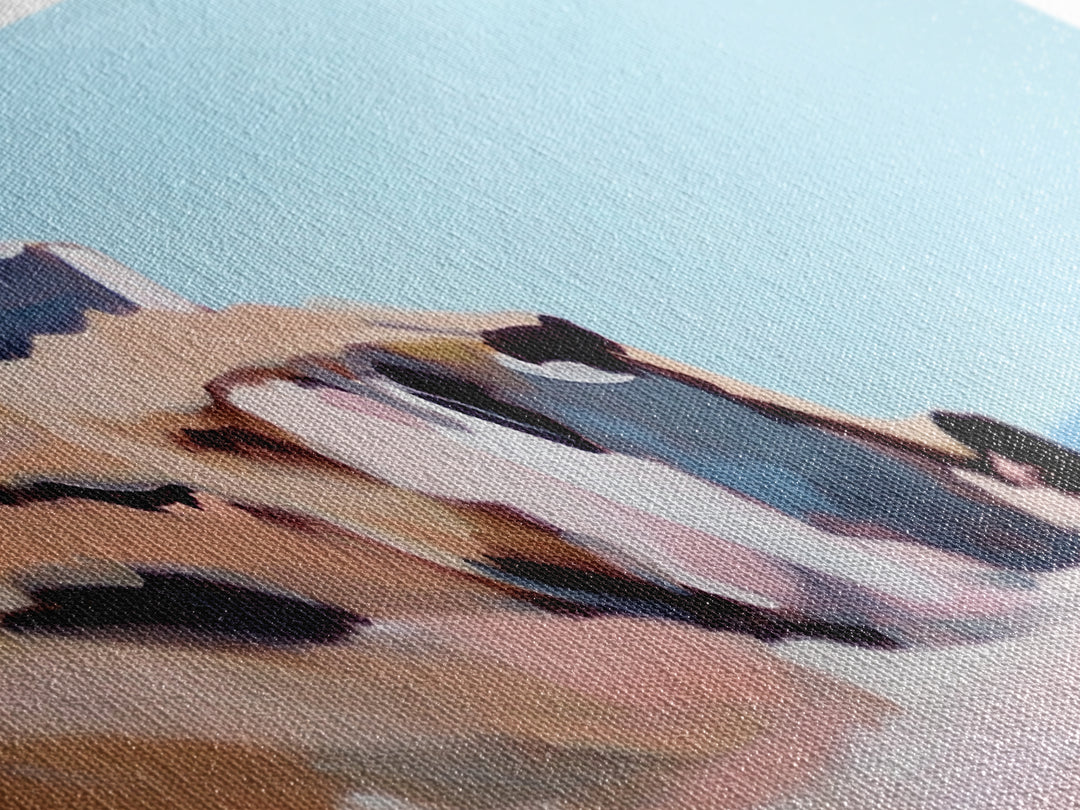 Coastal Cliff, Beach Landscape, Ocean View, Tranquil Seaside, Framed Canvas Print, Living Room Wall Art, Nautical Home Decor