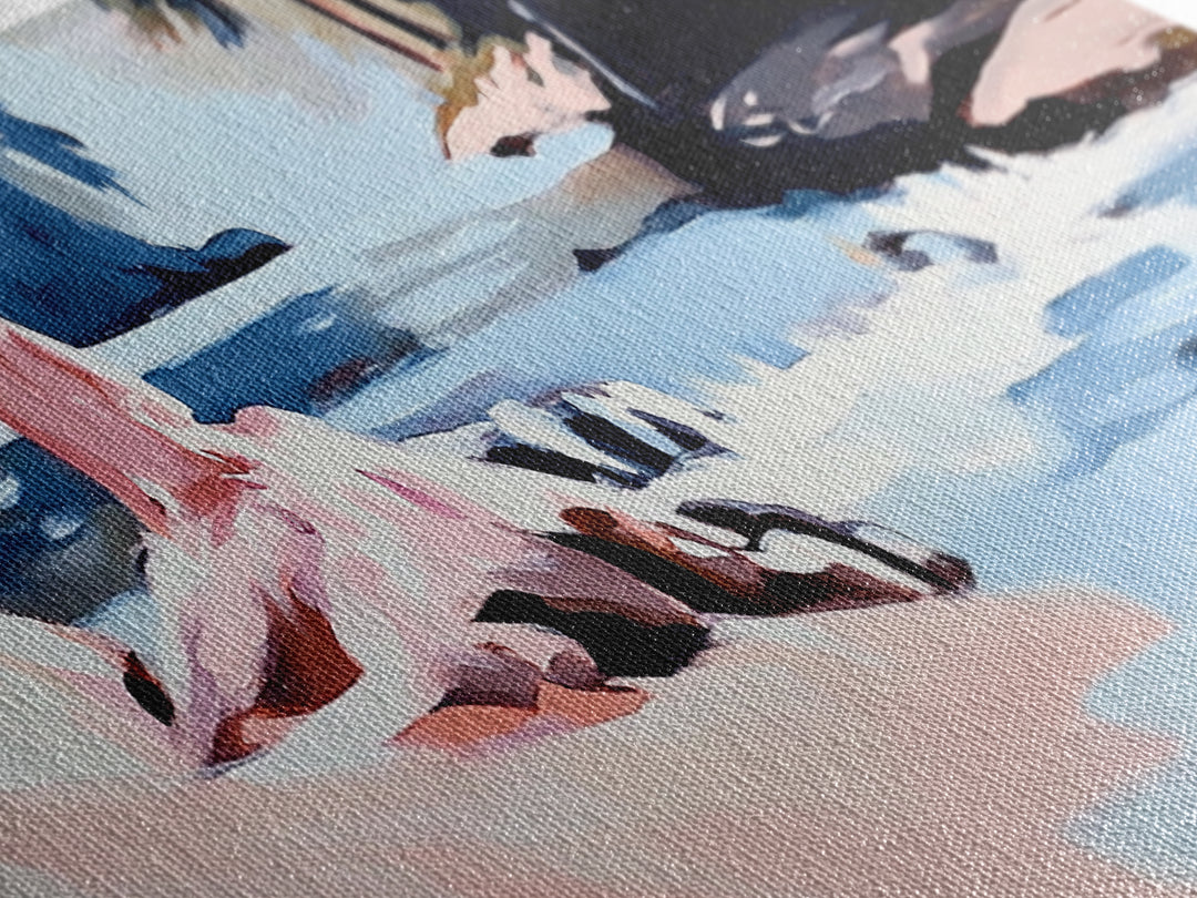 Riverside Serenity, Tranquil Landscape, Nature Lover Decor, Zen Aesthetic, Framed Canvas Print, Rustic Living Room Wall Art