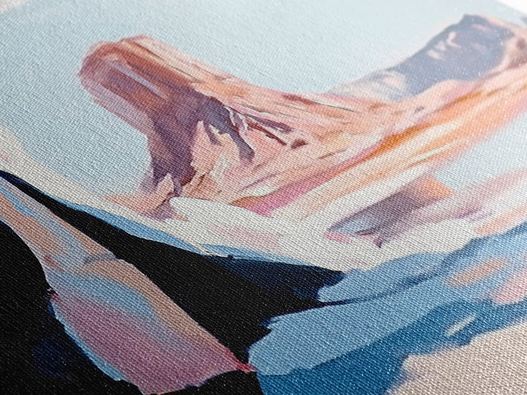 Desert Scene, Western Landscape, Minimalist Art, Framed Canvas Print, Modern Home Decor, Boho Wall Art, Office Wall Art, Nature Print